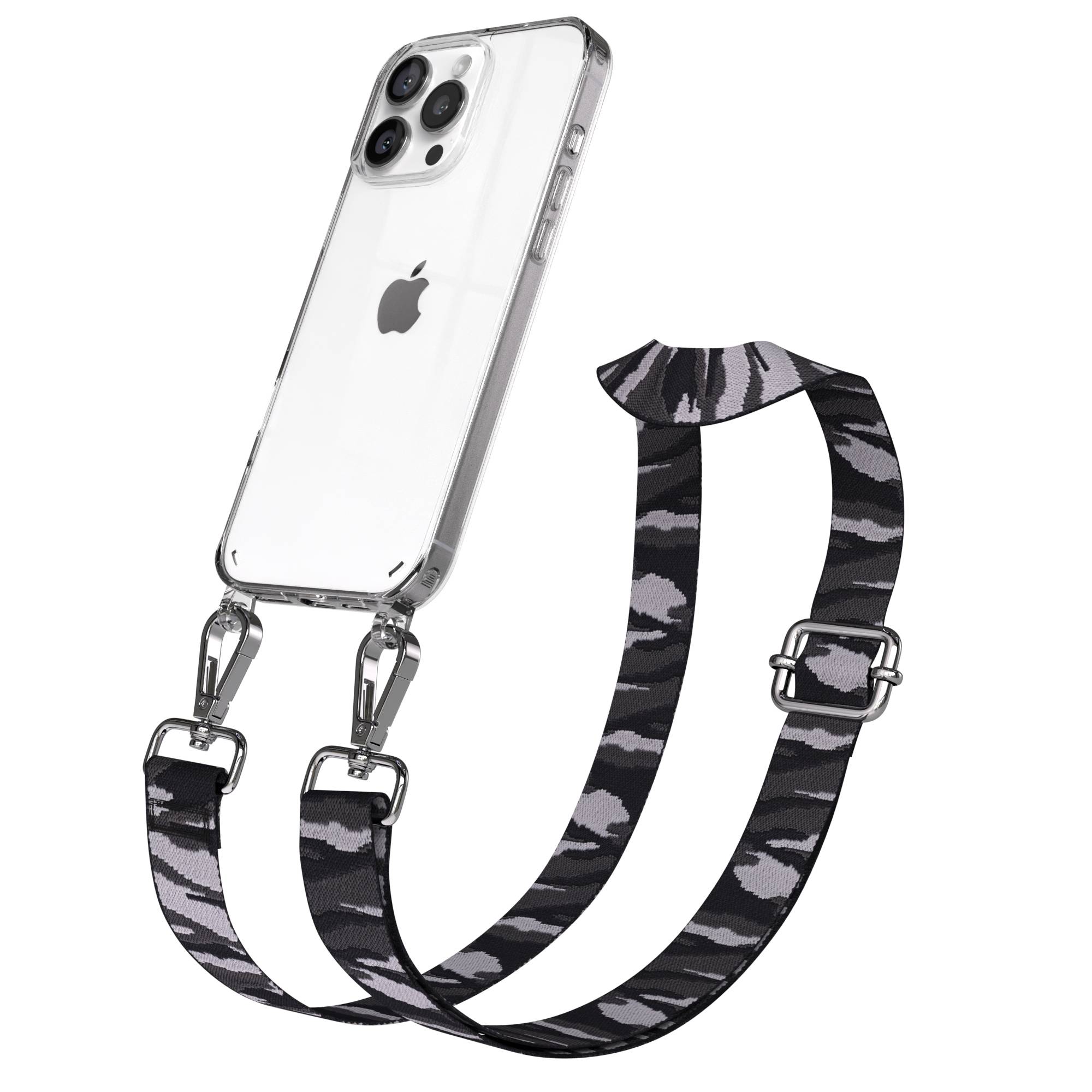iPhone 16 Pro Max Handykette mit Boho Band zum Umhängen