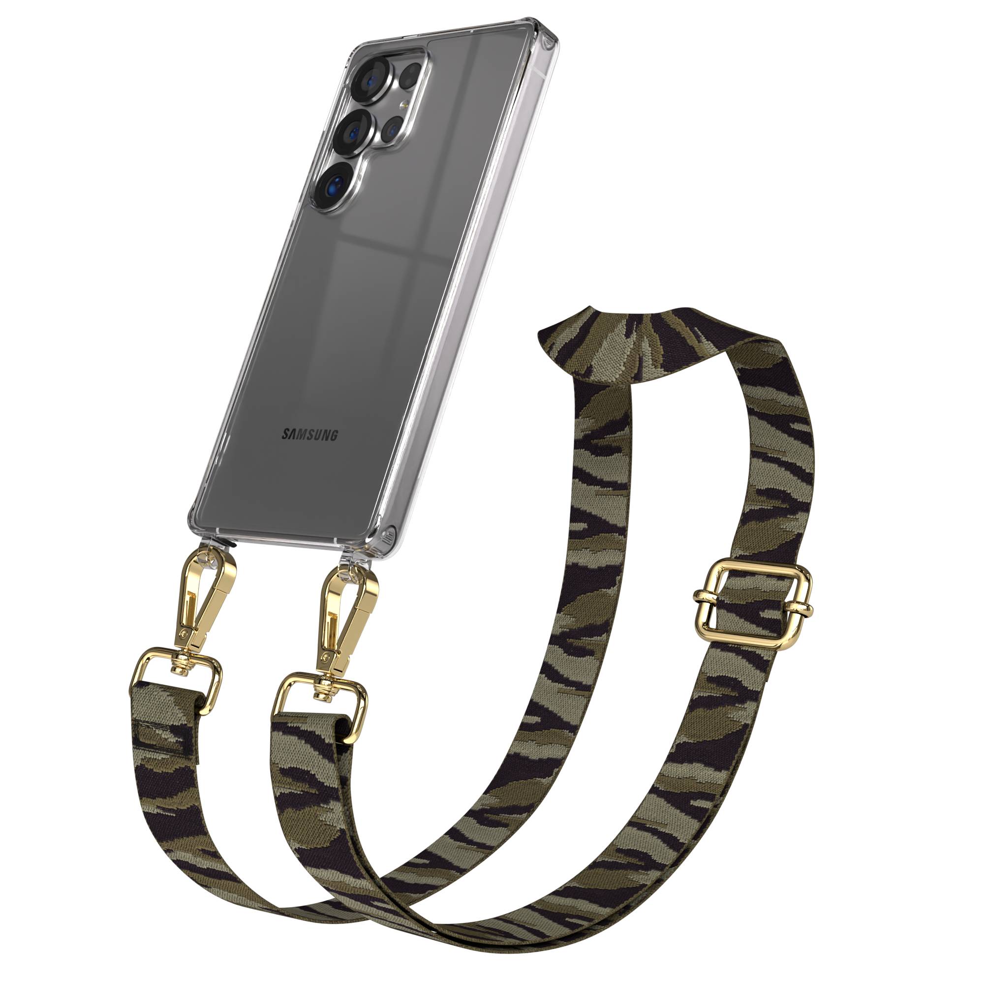Samsung Galaxy S25 Ultra Handykette mit verstellbarem Boho Trageriemen Set