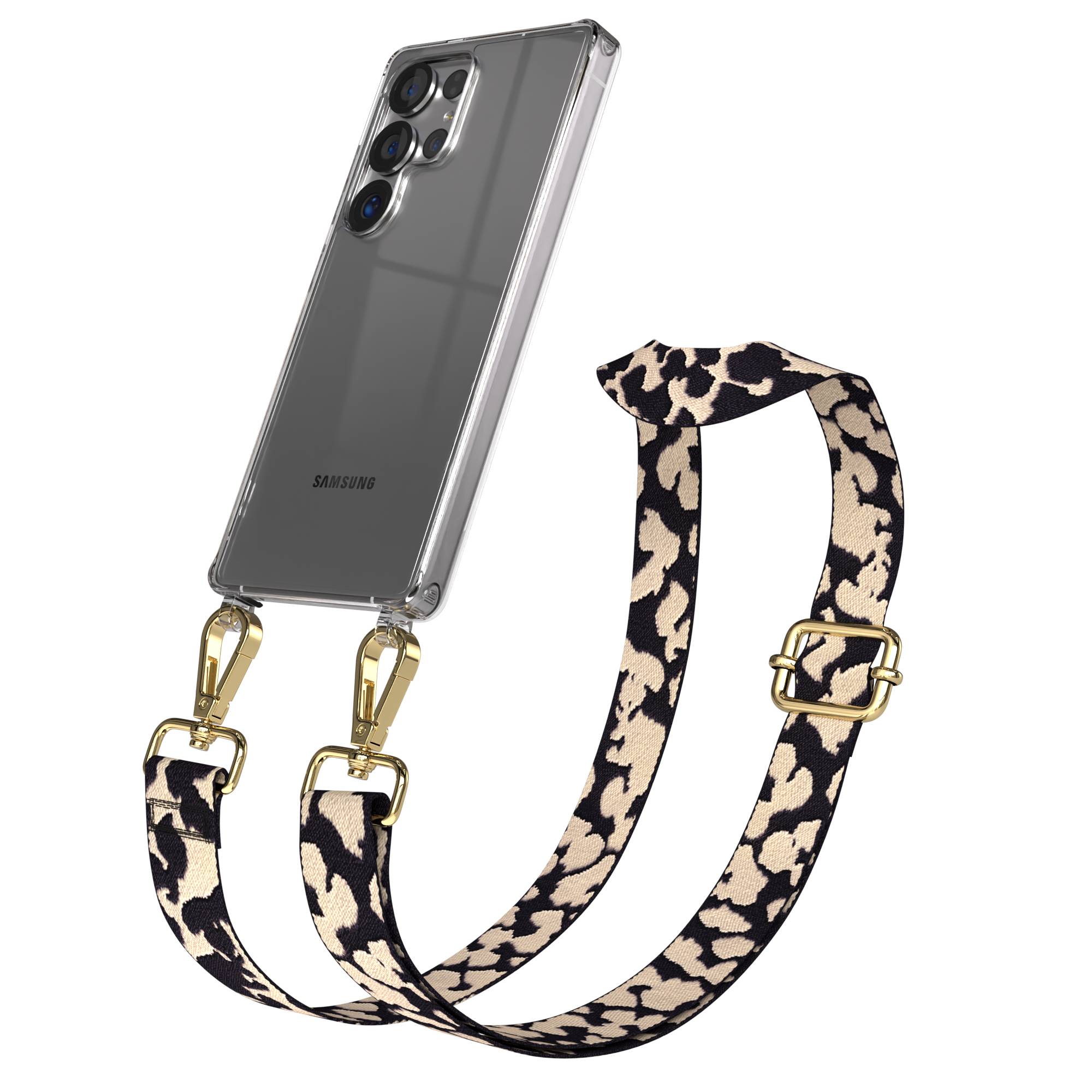 Samsung Galaxy S25 Ultra Handykette mit verstellbarem Boho Trageriemen Set