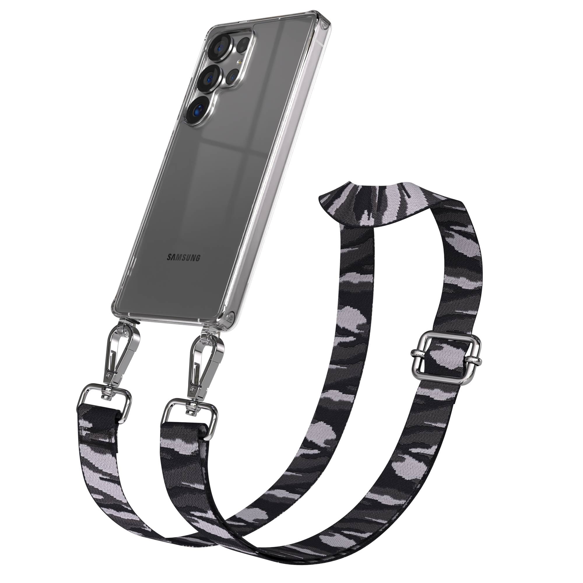 Samsung Galaxy S25 Ultra Handykette mit verstellbarem Boho Trageriemen Set