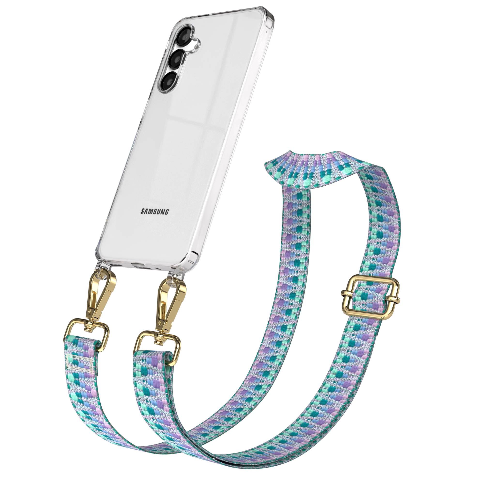 Samsung Galaxy A16 Handykette mit Boho Band verstellbar EAZY CASE