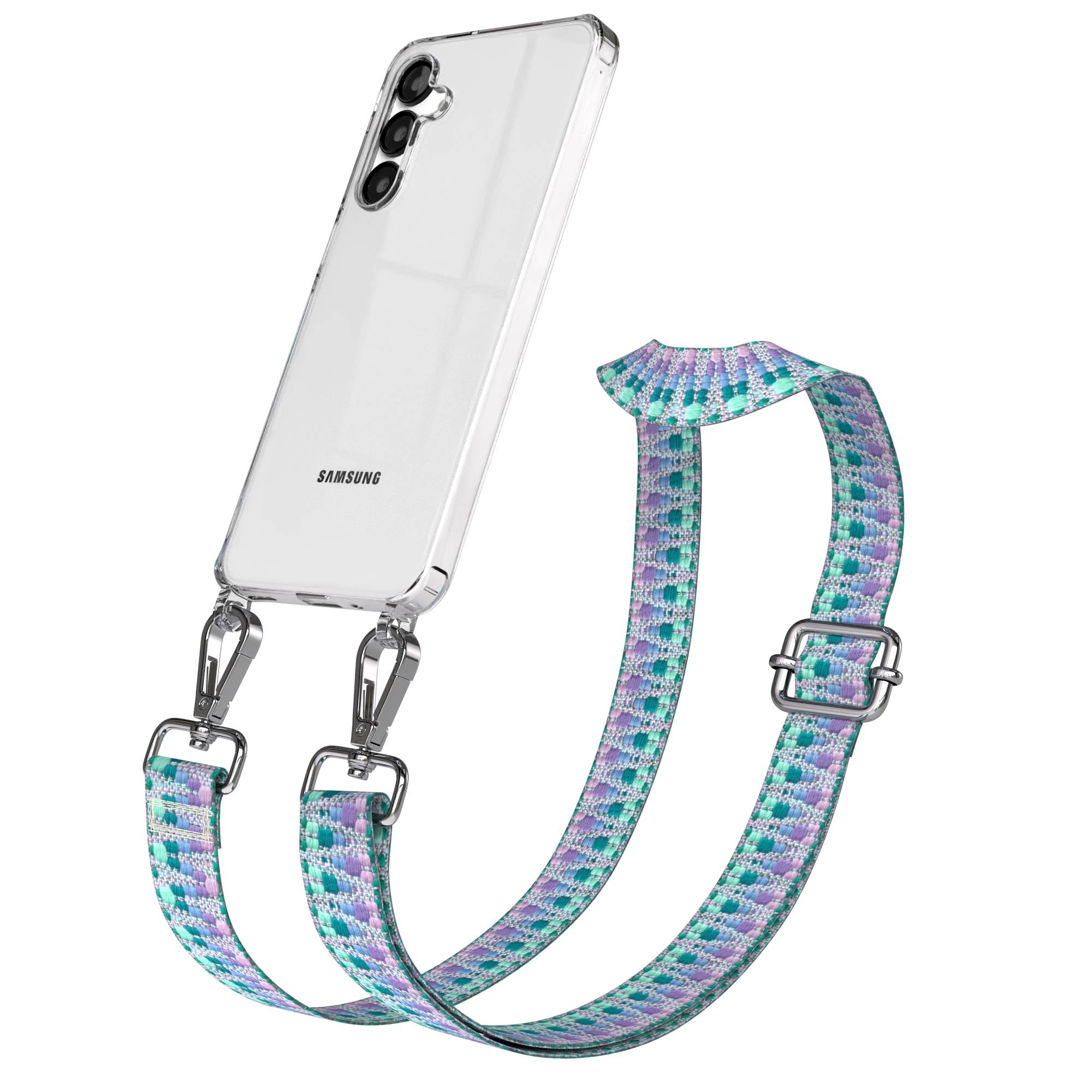 Samsung Galaxy A16 Handykette mit Boho Band verstellbar EAZY CASE