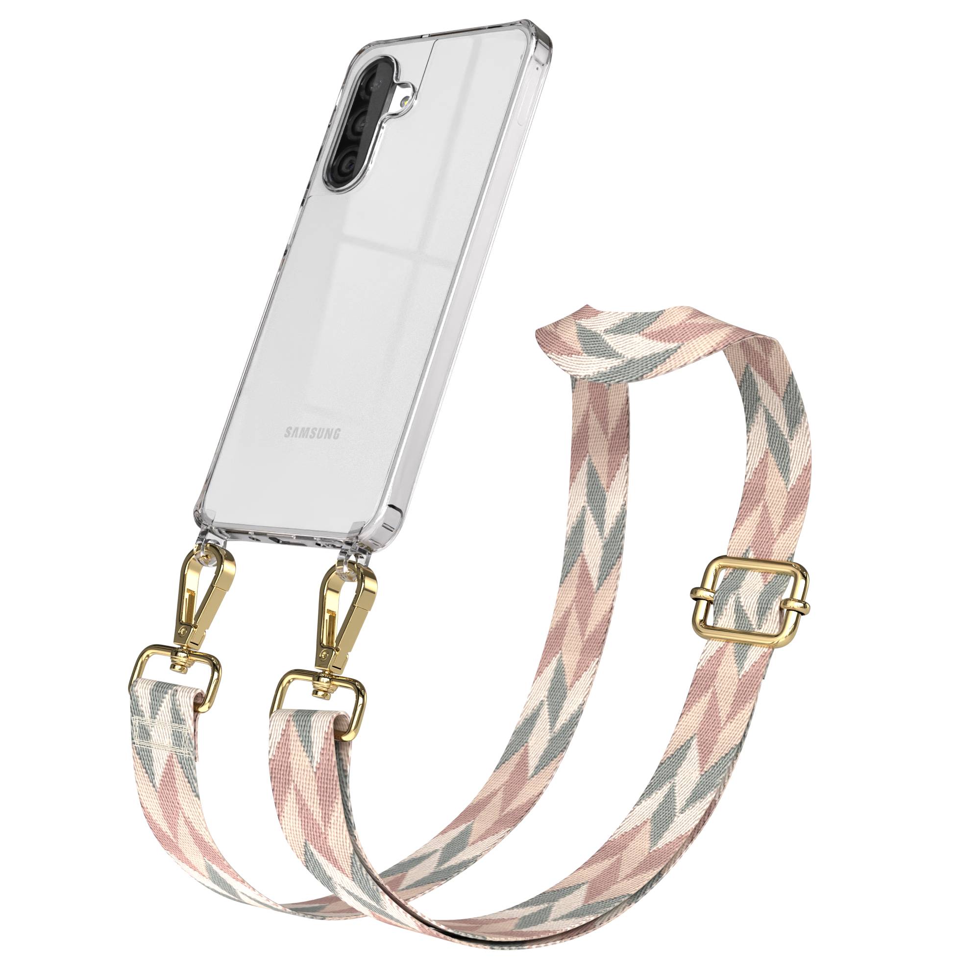 Samsung Galaxy A26 Handykette mit verstellbarem Trageriemen und Boho Band