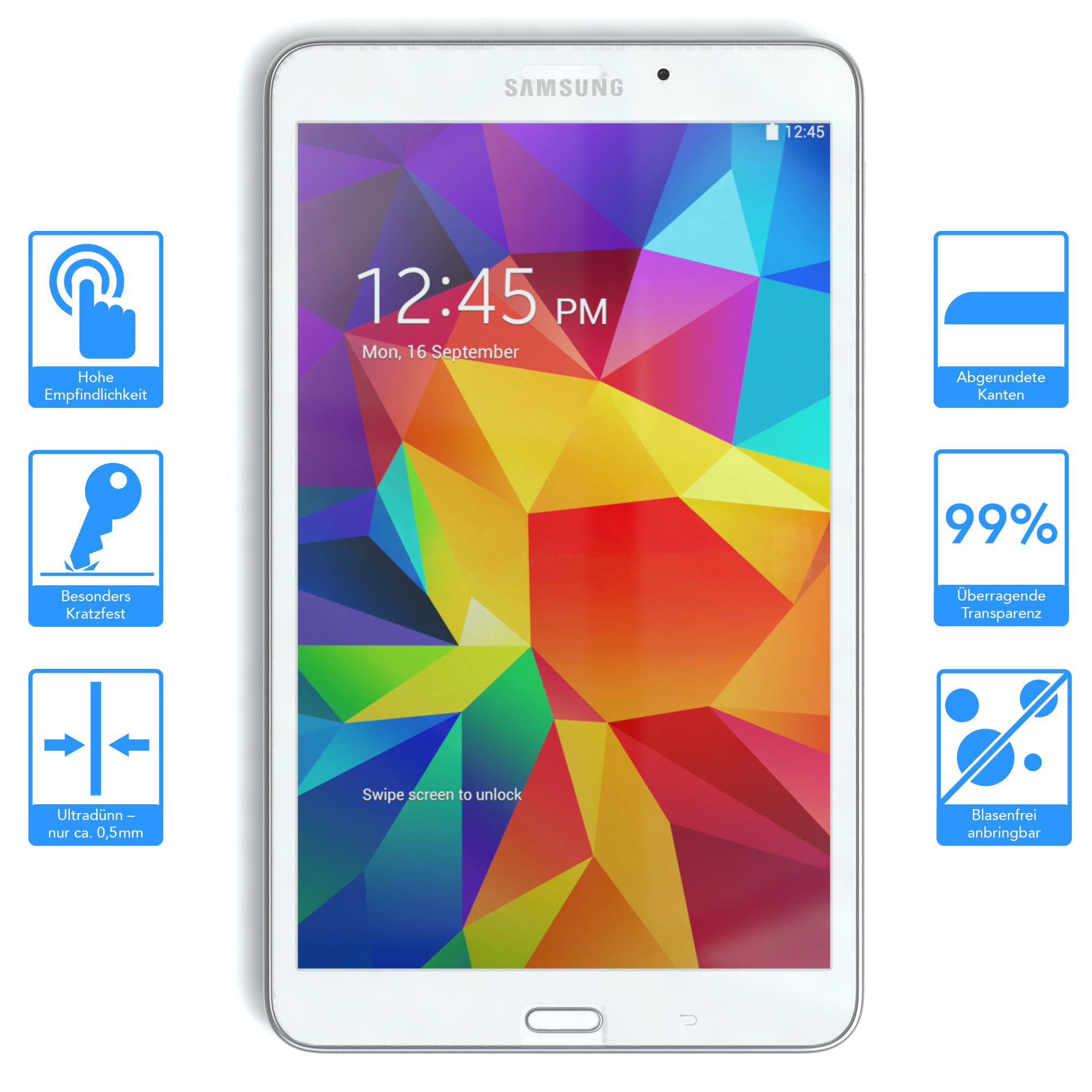 Galaxy Tab 4 8.0 Glasfolie