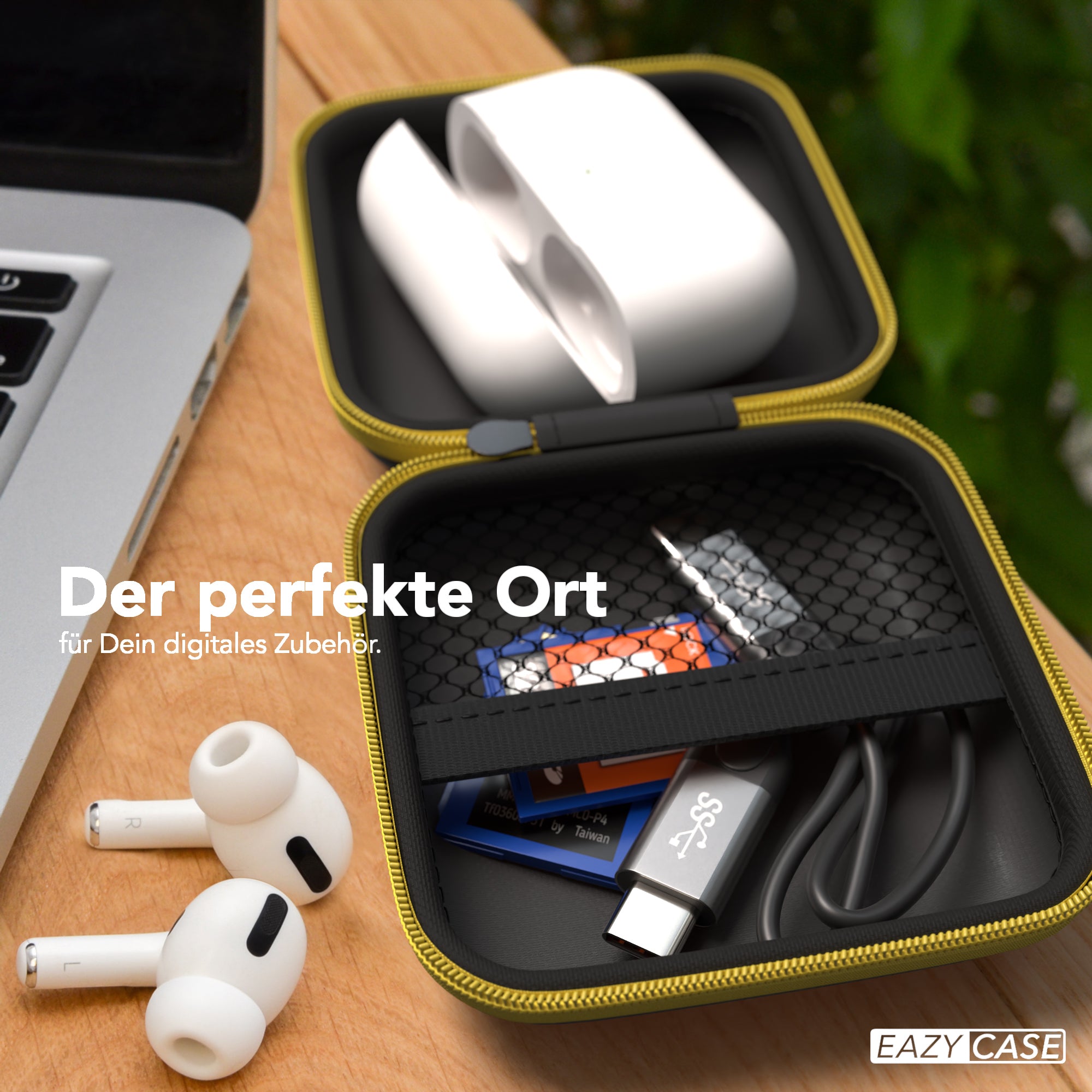 Universal Tasche für In-Ear Kopfhörer mit Netzfach