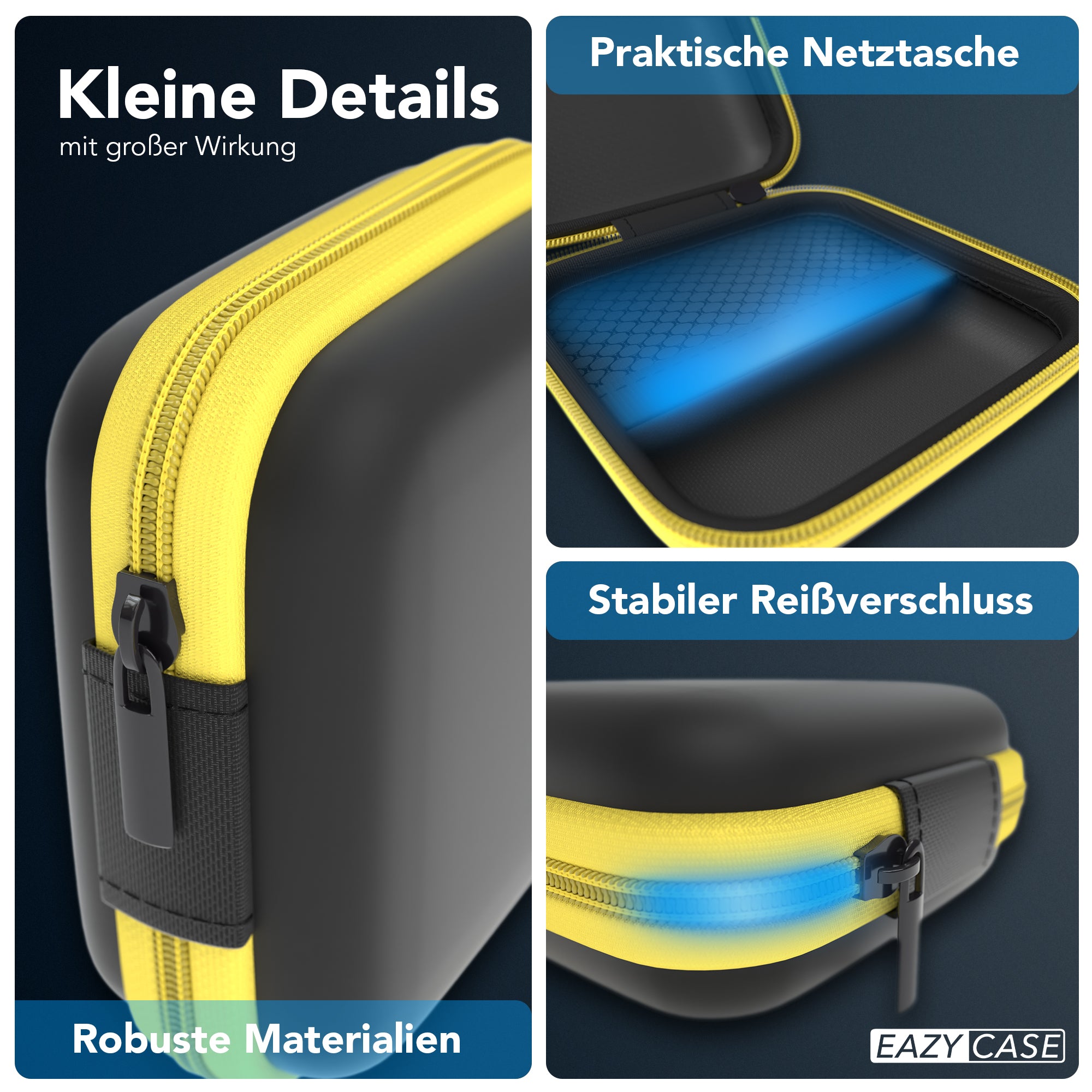 Universal Tasche für In-Ear Kopfhörer mit Netzfach