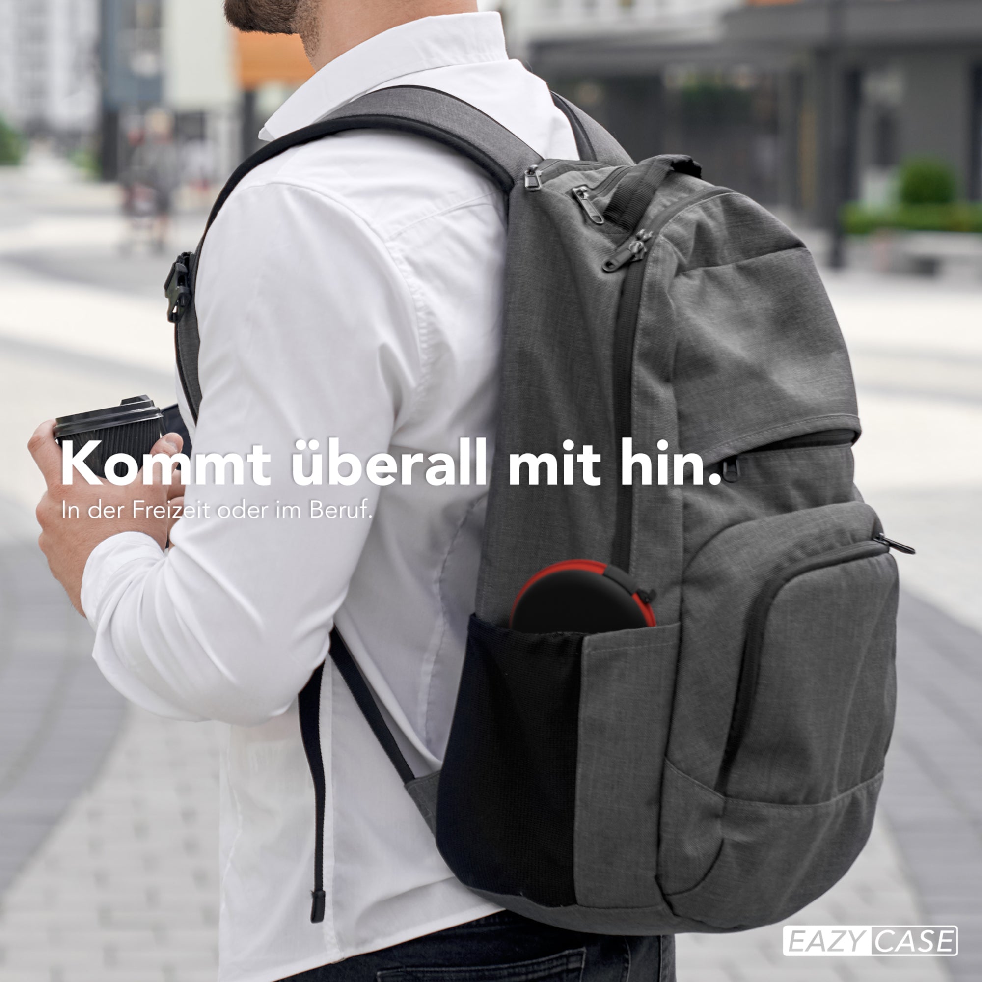 Universal Tasche für In-Ear Kopfhörer mit Netzfach