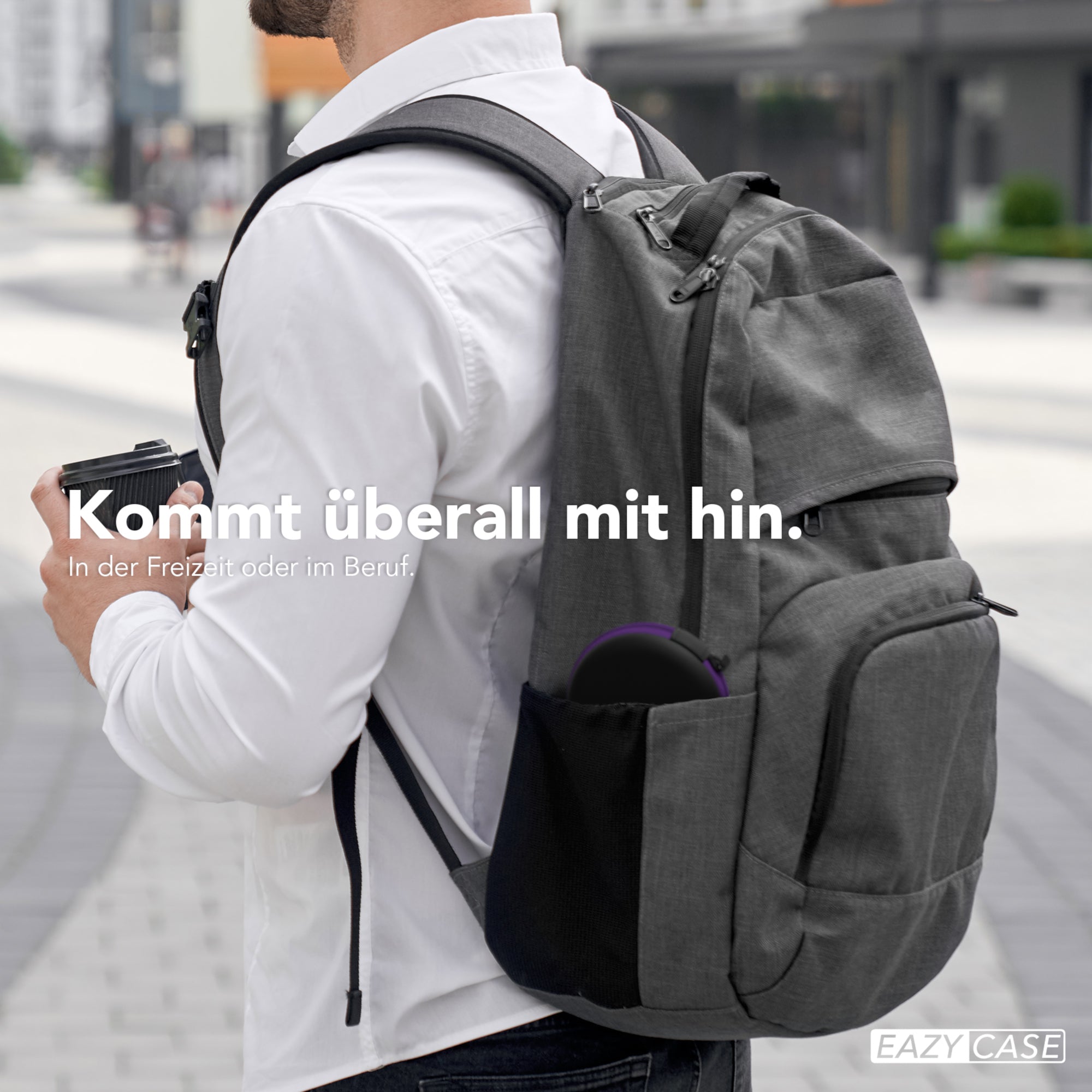 Universal Tasche für In-Ear Kopfhörer mit Netzfach