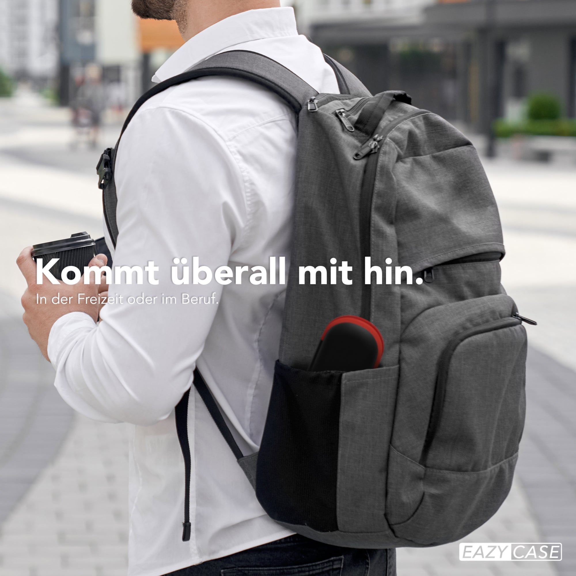 Universal Tasche für In-Ear Kopfhörer mit Netzfach