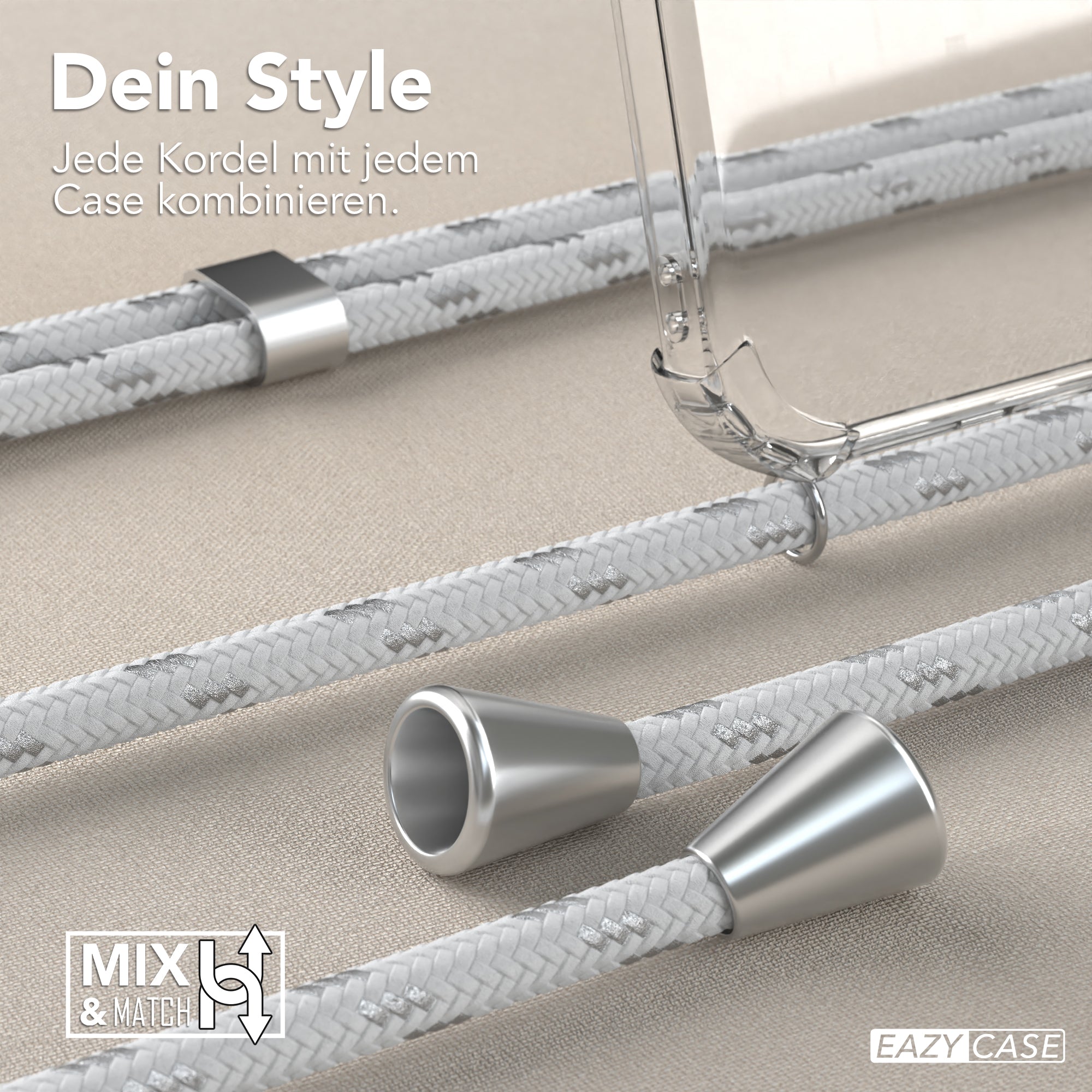 Galaxy A54 transparente Hülle + Kordel