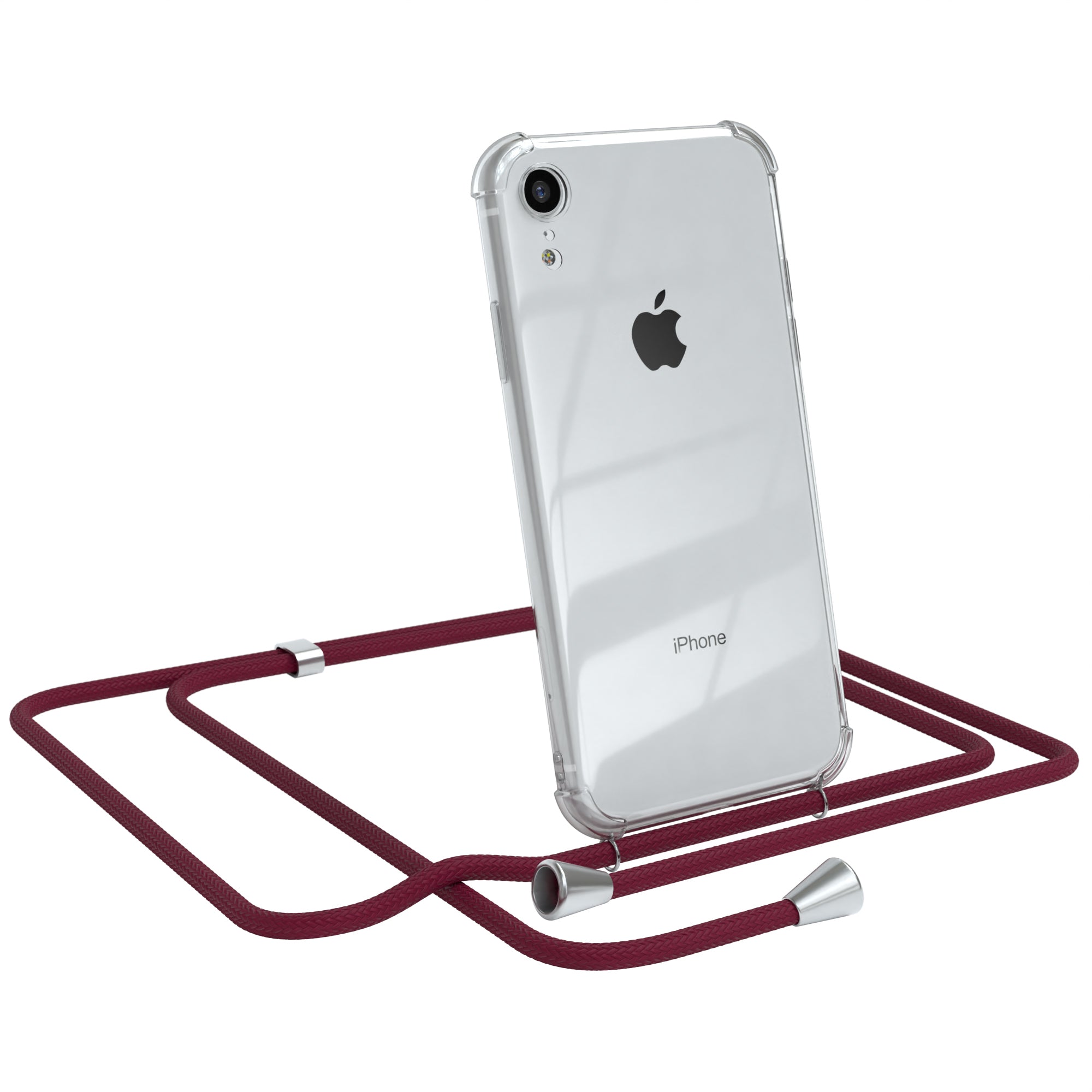 iPhone XR transparente Hülle + Kordel