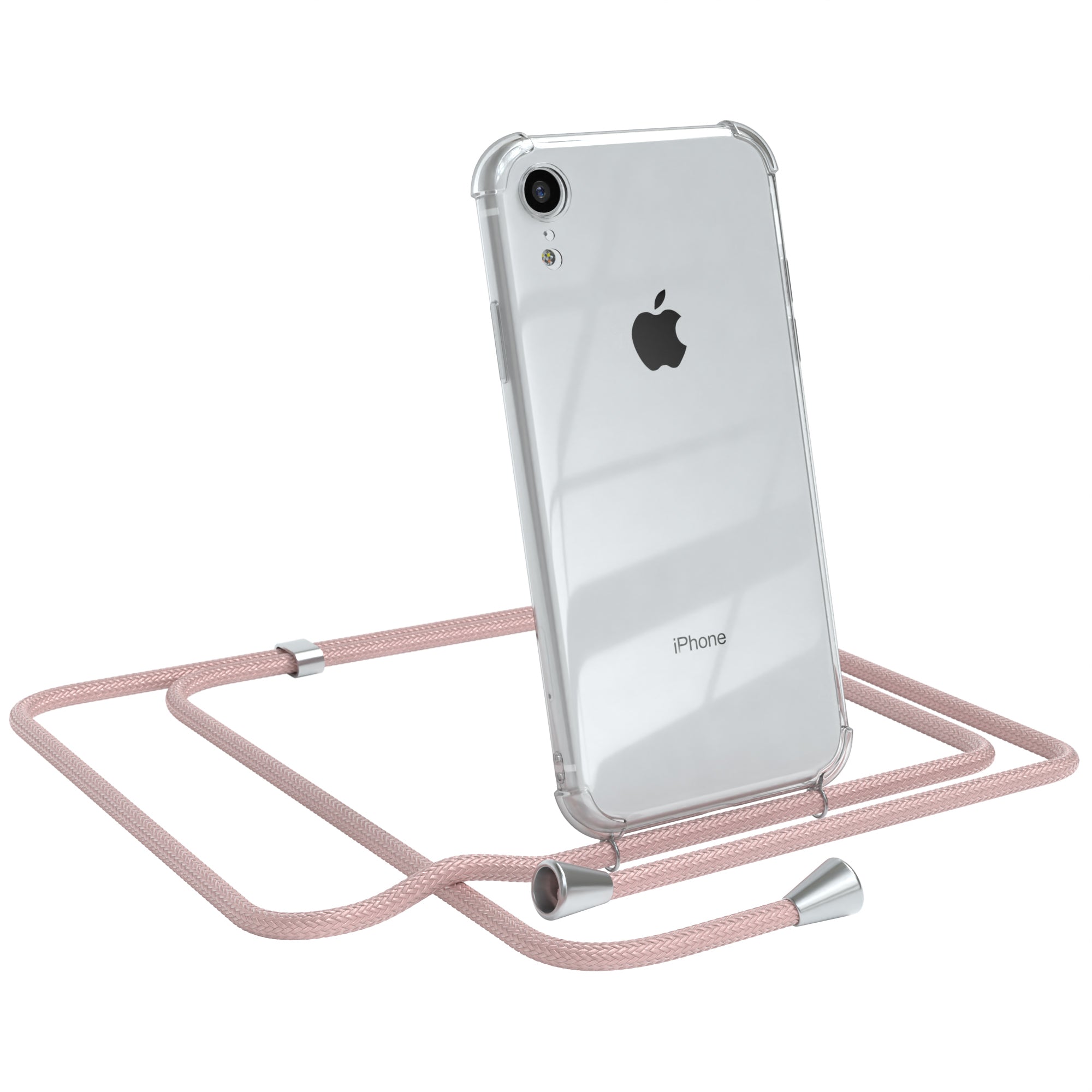 iPhone XR transparente Hülle + Kordel
