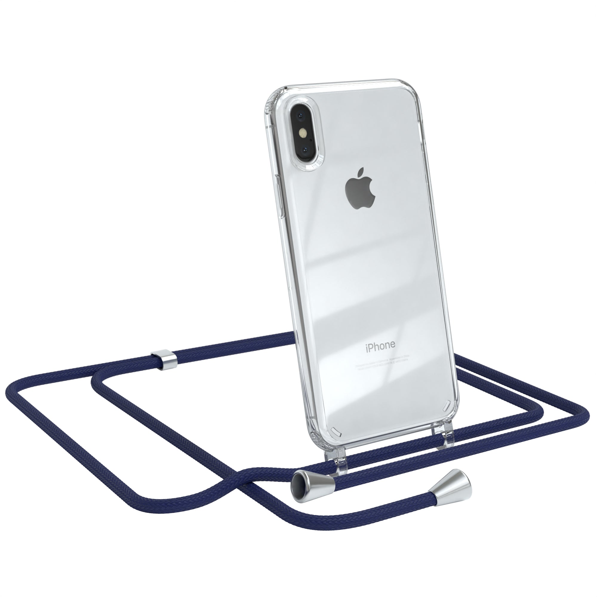 iPhone X / XS transparente Hülle + Kordel