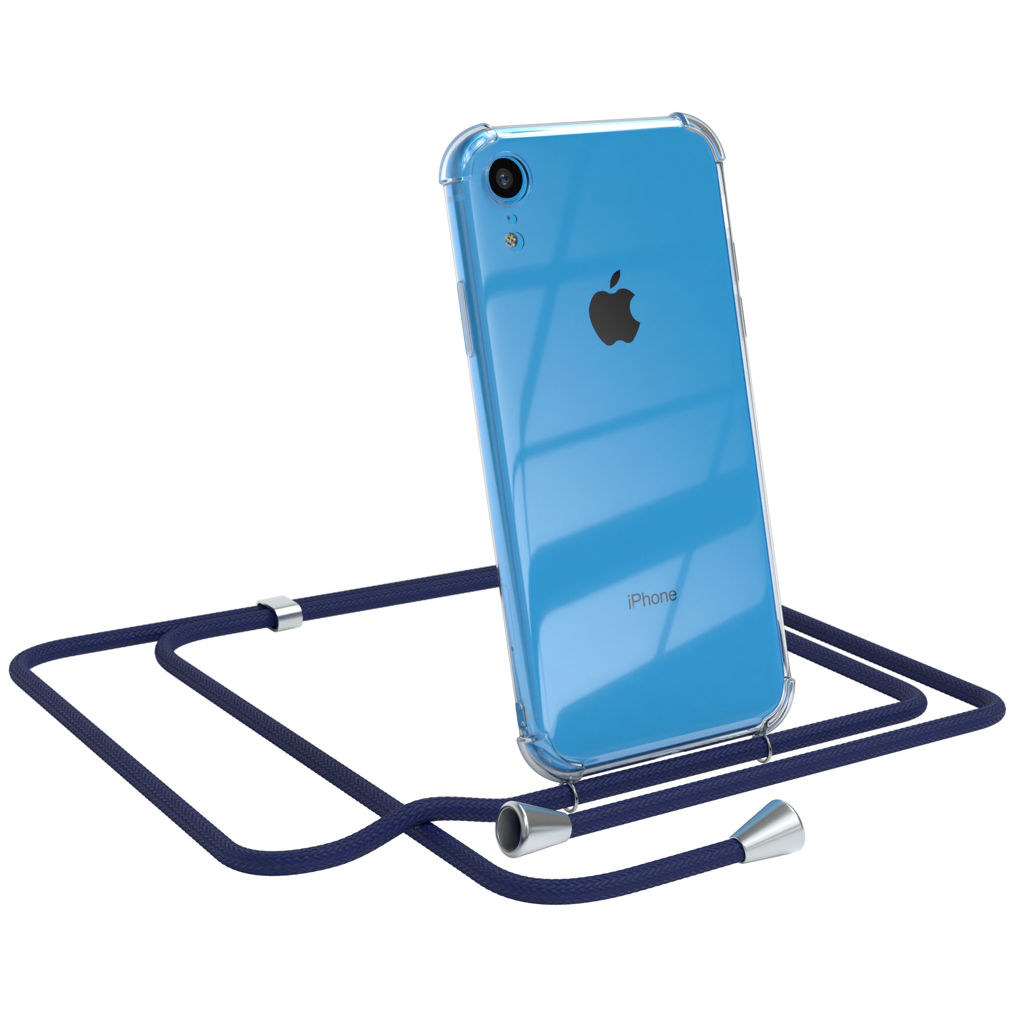 iPhone XR transparente Hülle + Kordel