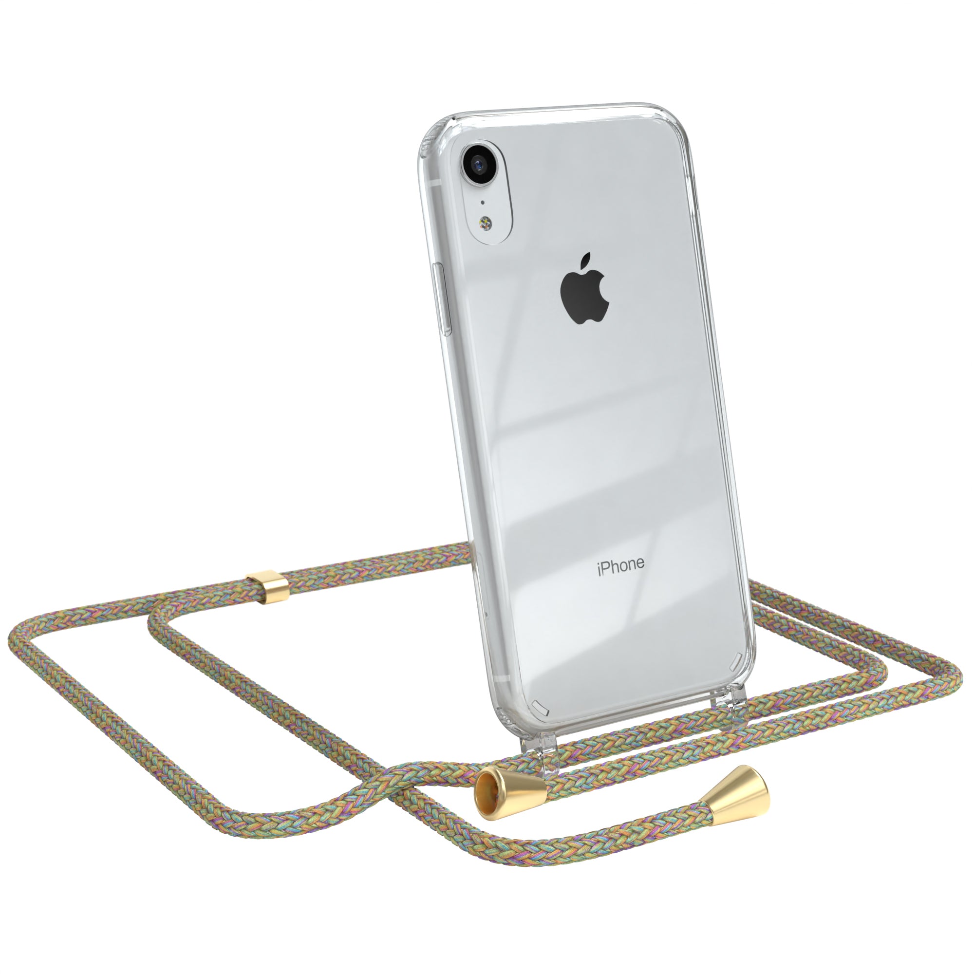 iPhone XR transparente Hülle + Kordel