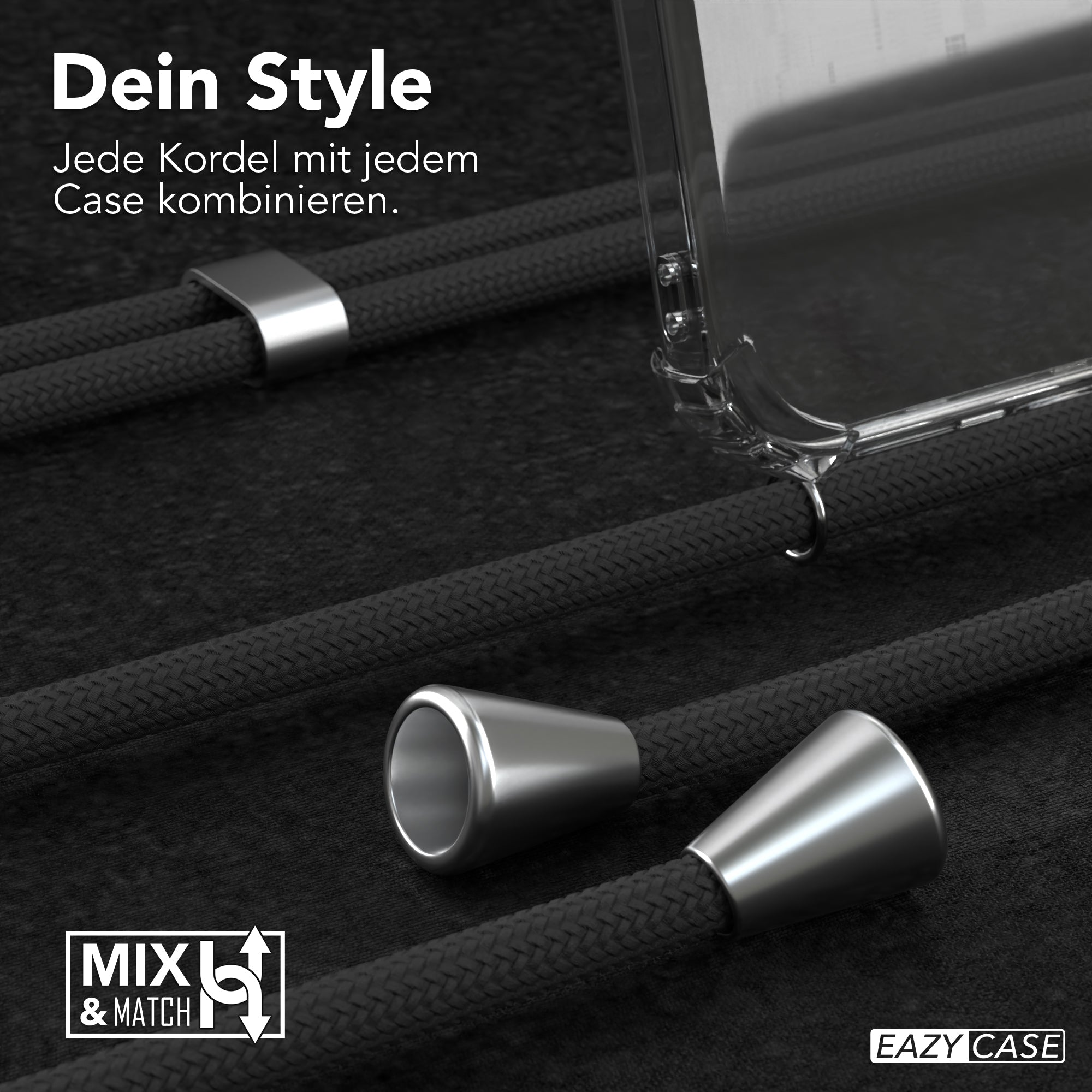 Galaxy A14 transparente Hülle + Kordel