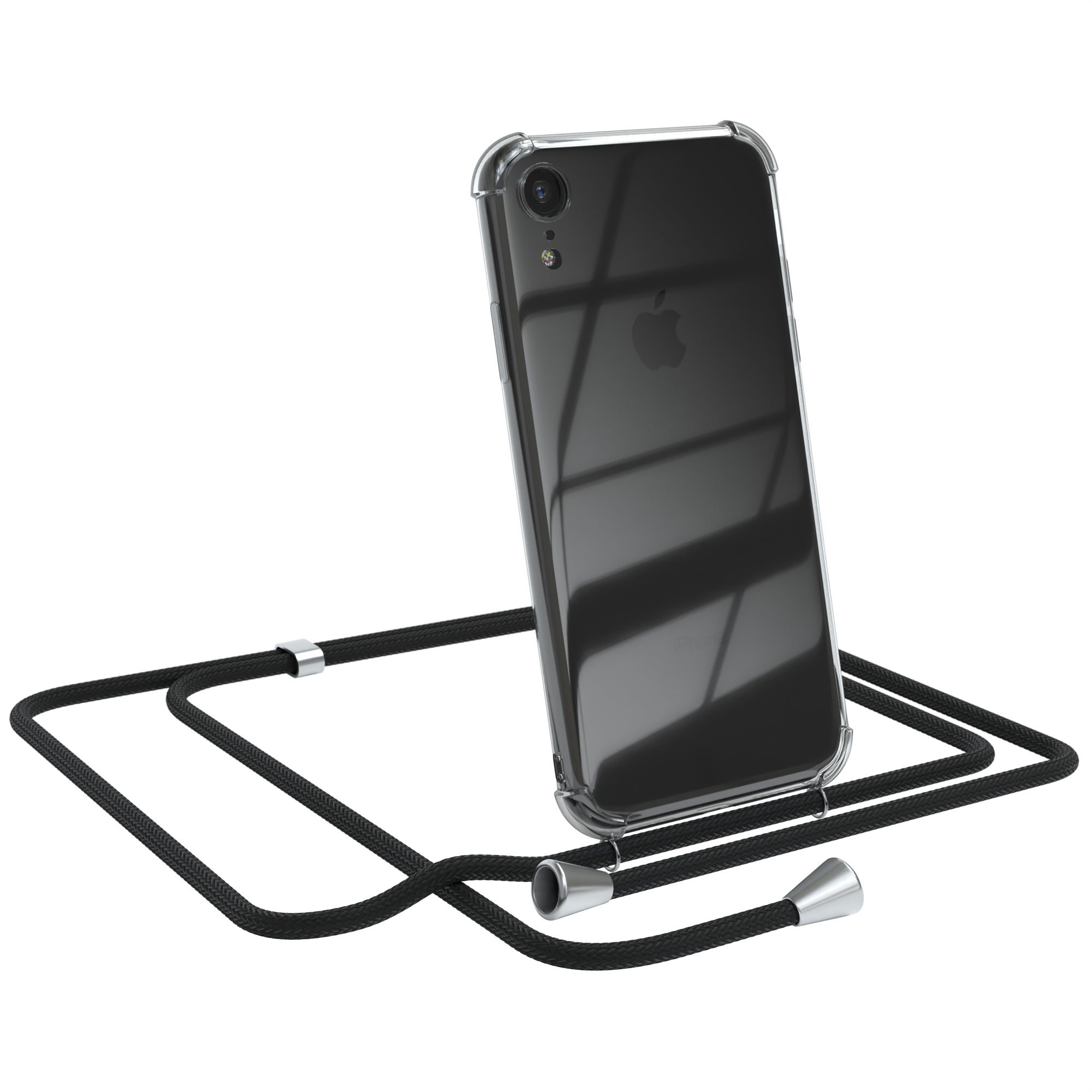 iPhone XR transparente Hülle + Kordel