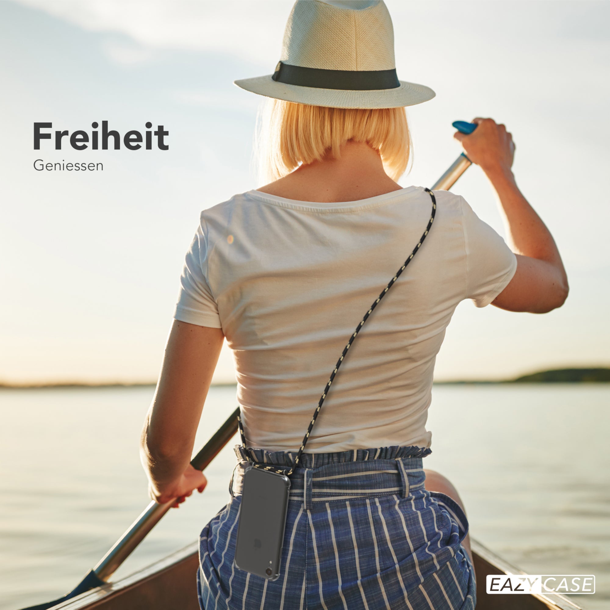 iPhone XR transparente Hülle + Kordel