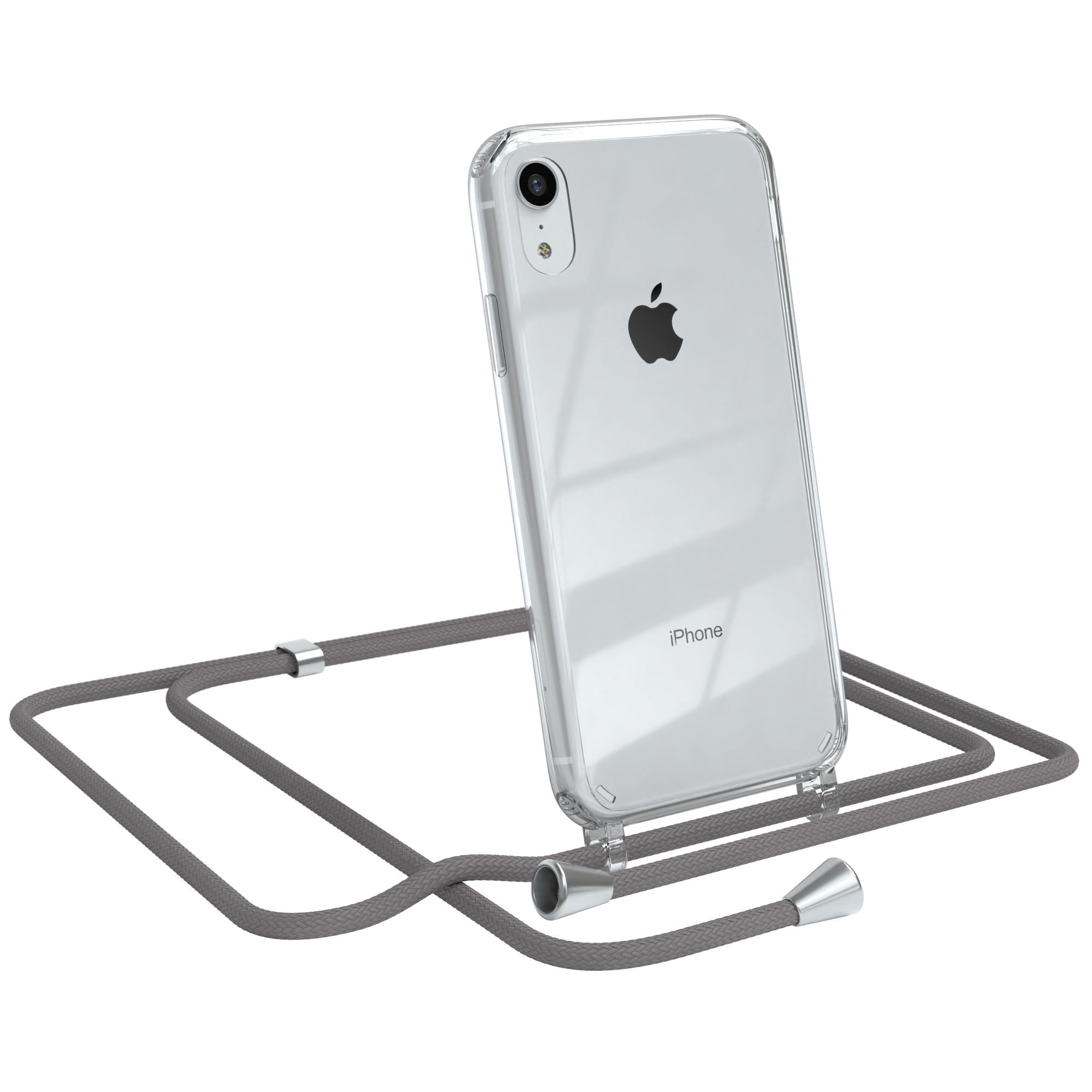 iPhone XR transparente Hülle + Kordel