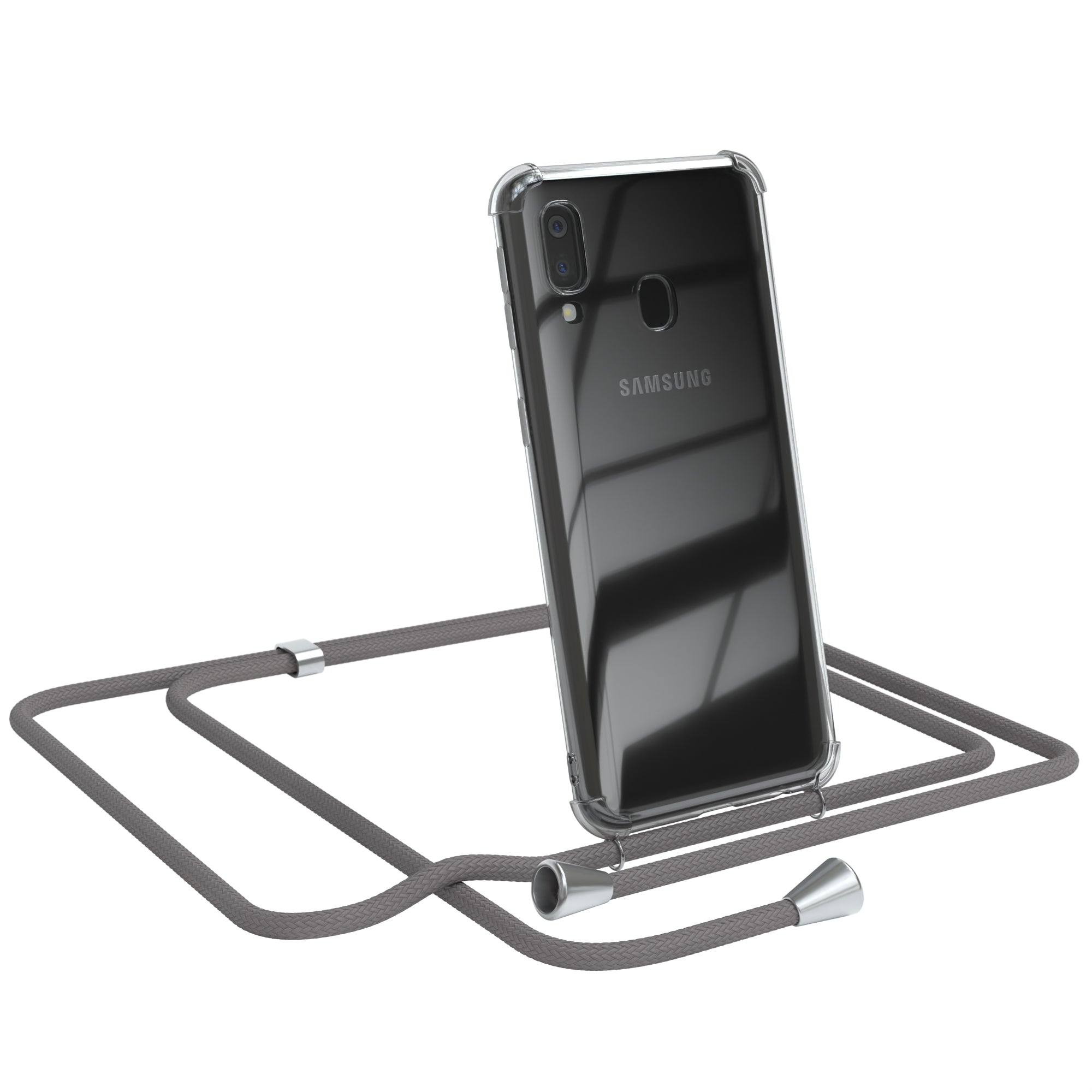 Galaxy A40 transparente Hülle + Kordel