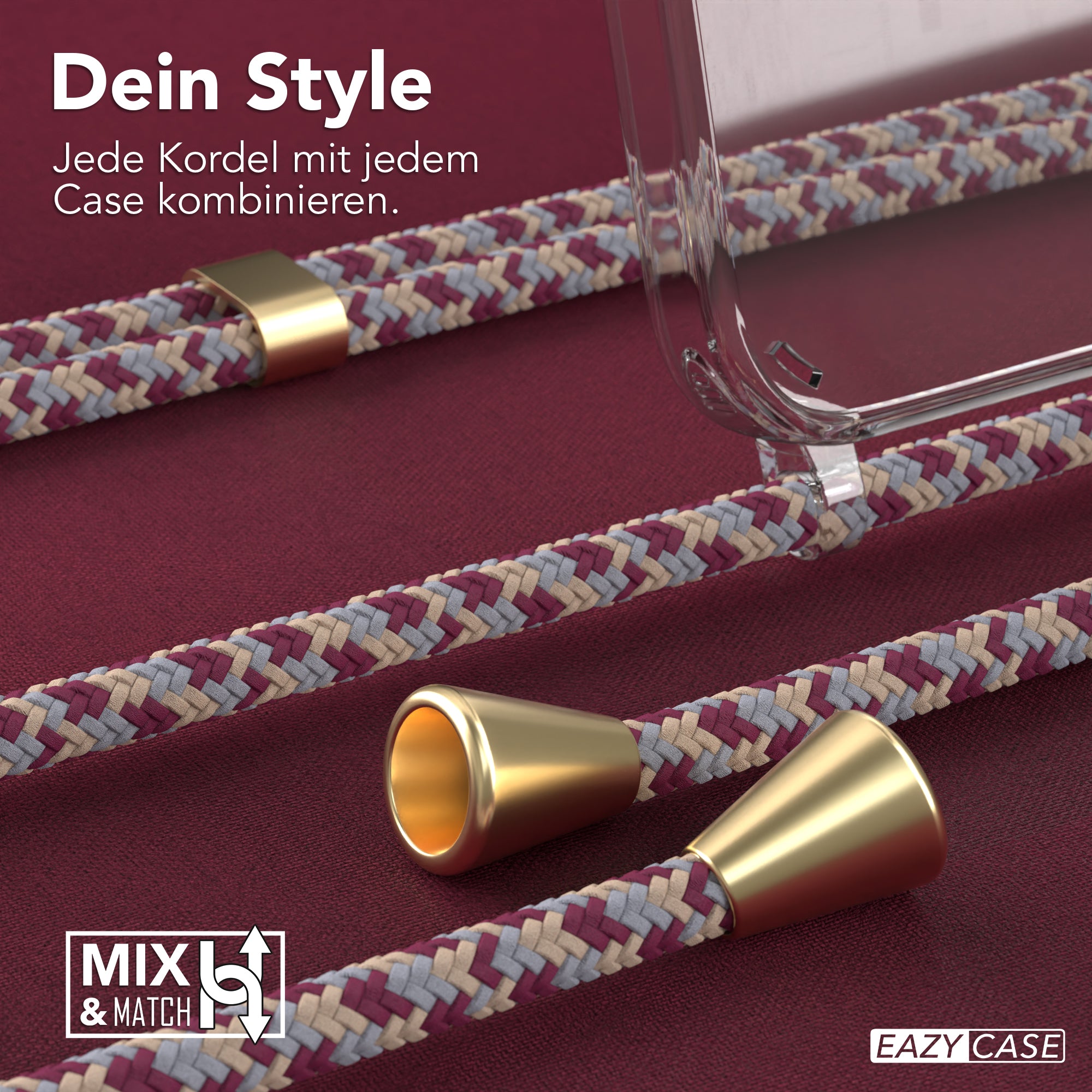 Galaxy S23 transparente Hülle + Kordel