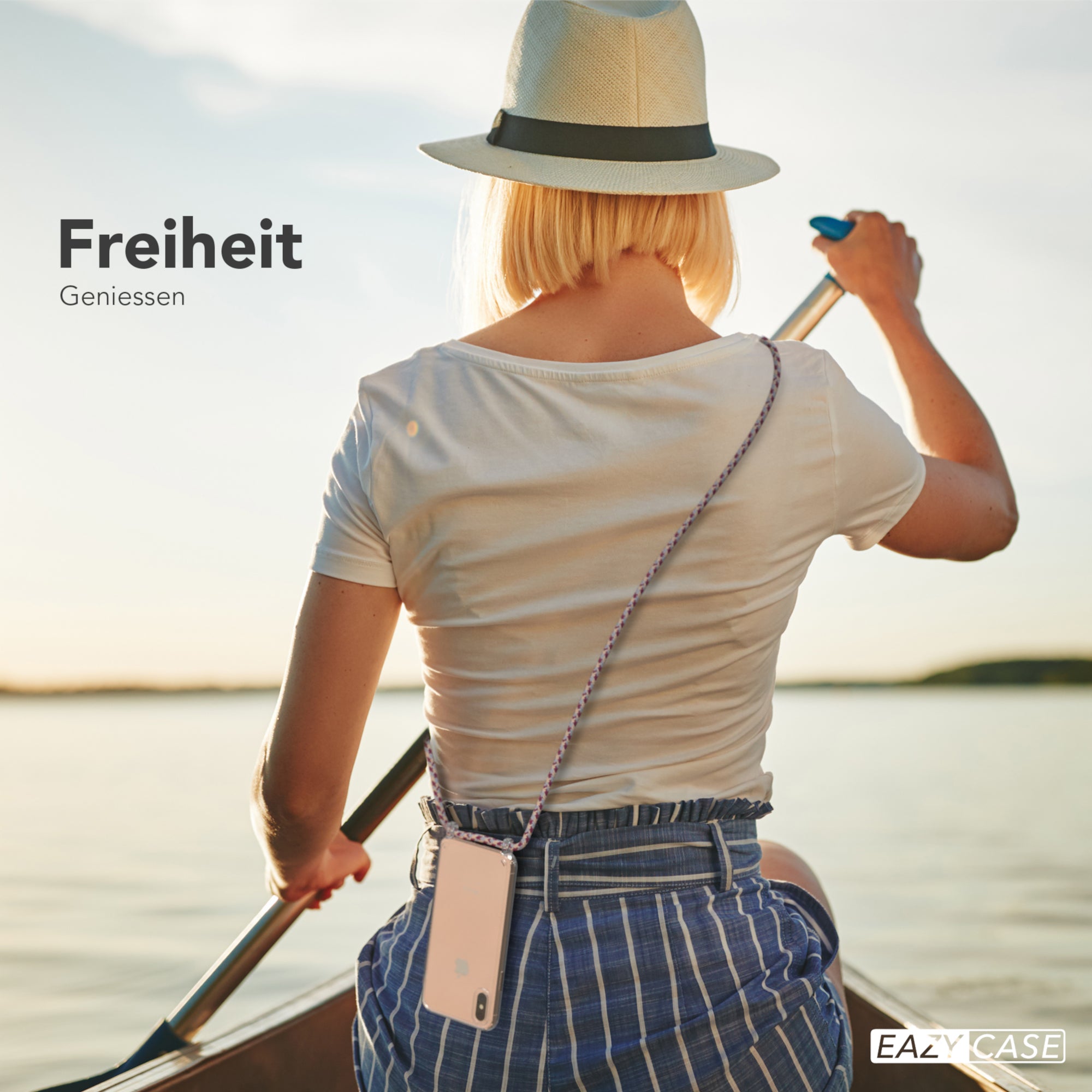 iPhone X / XS transparente Hülle + Kordel