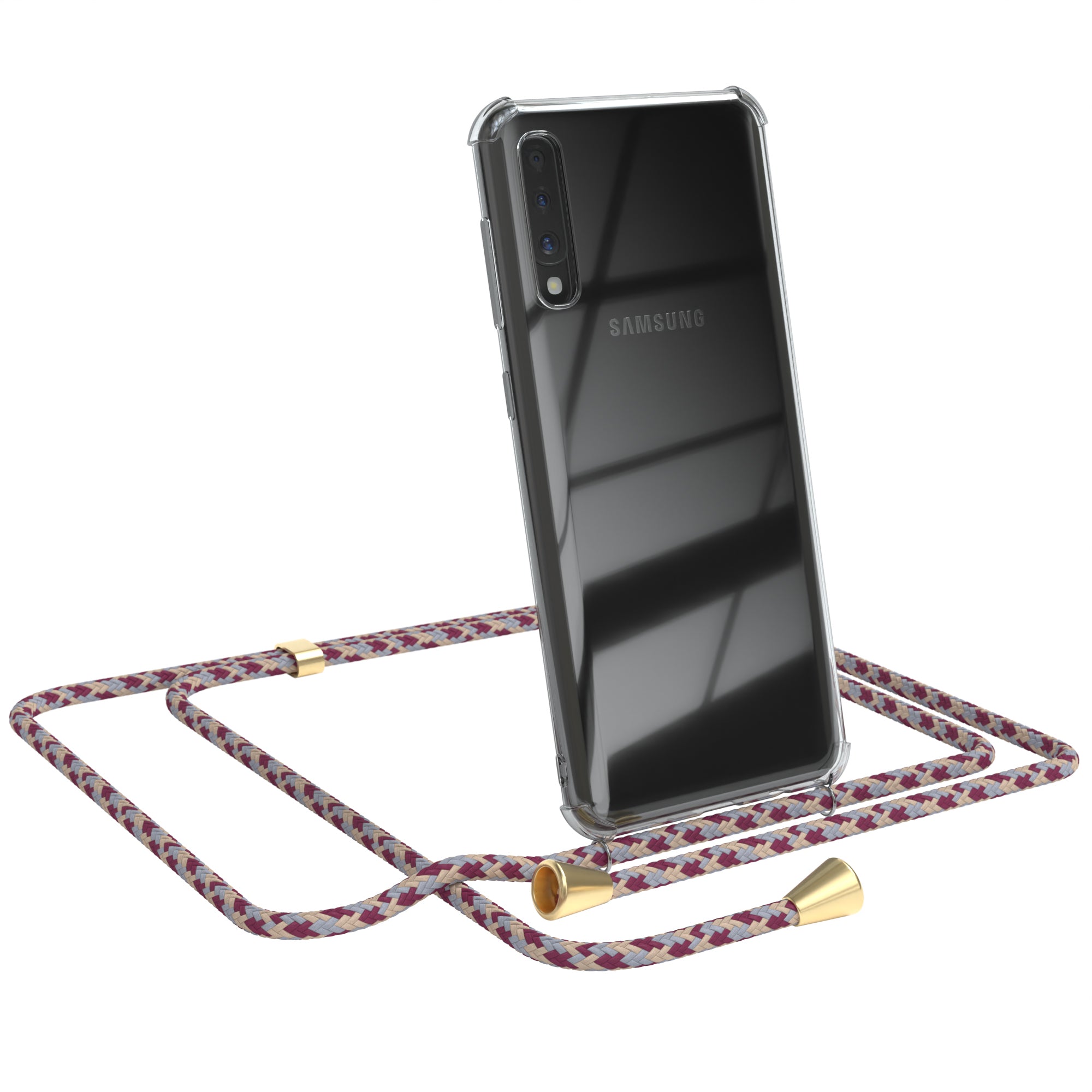 Galaxy A50 / A30s / A50s transparente Hülle + Kordel