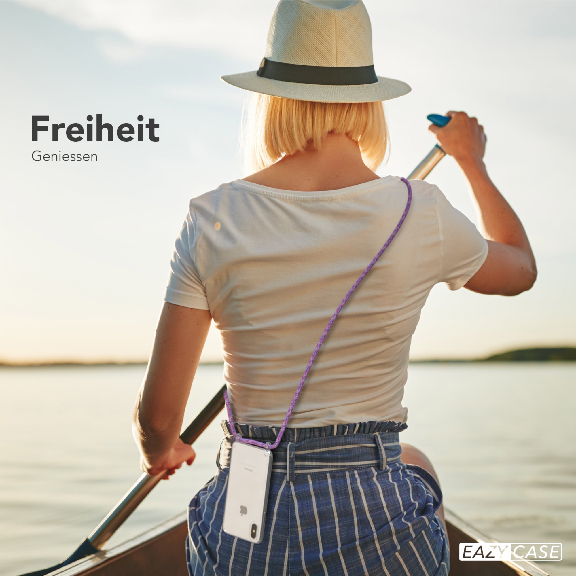 iPhone X / XS transparente Hülle + Kordel
