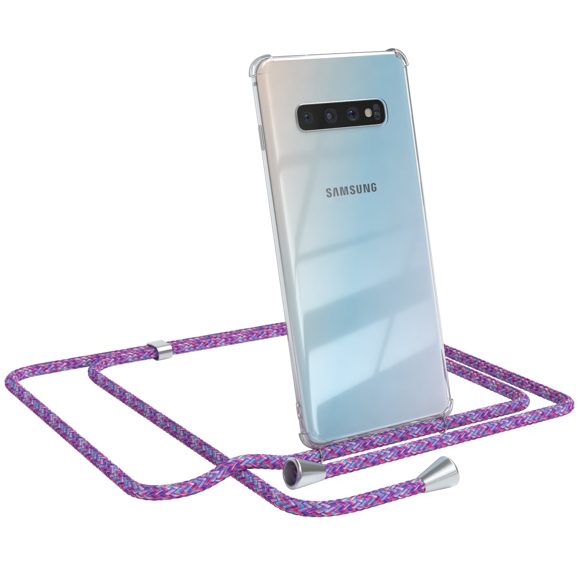 Galaxy S10 Plus transparente Hülle + Kordel