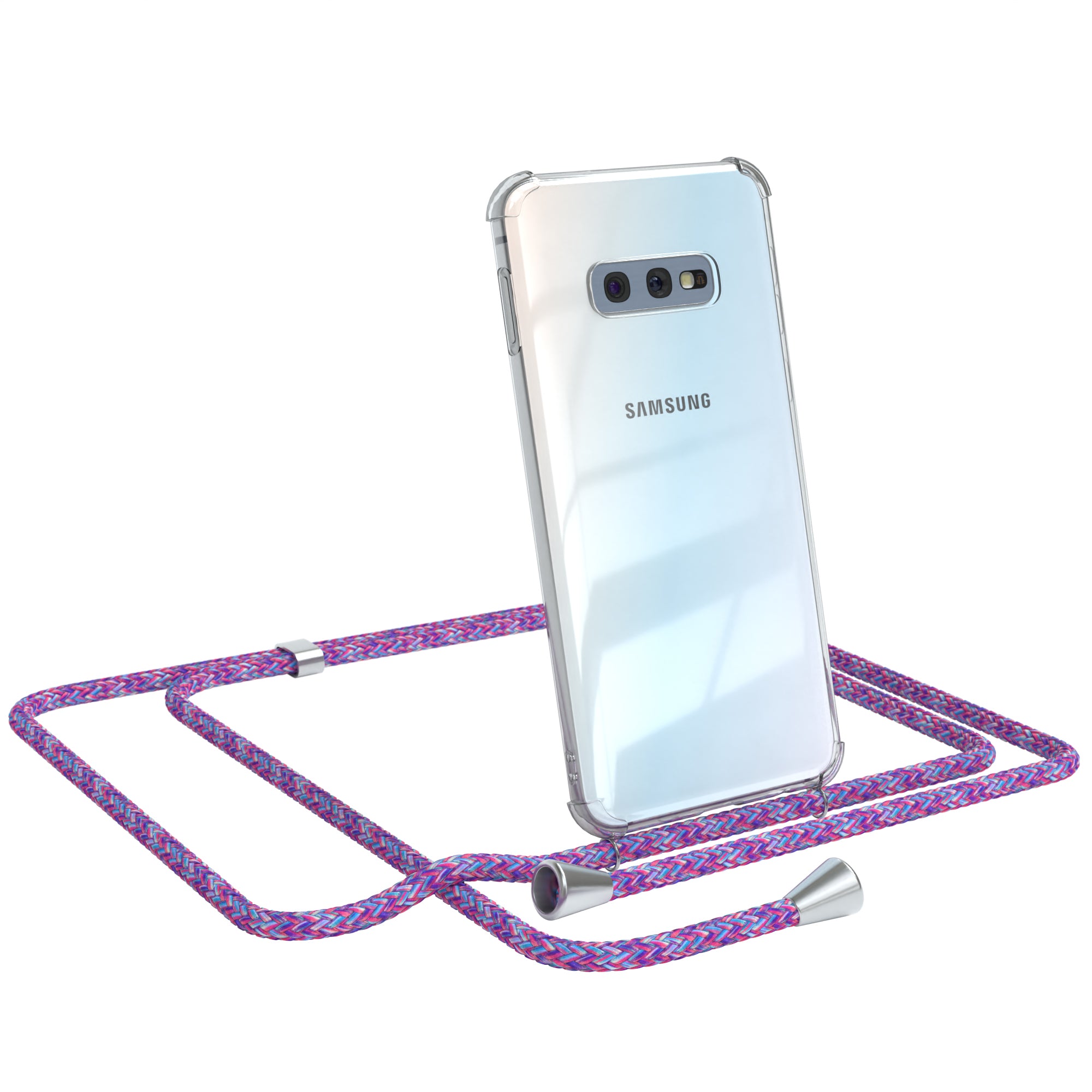 Galaxy S10e transparente Hülle + Kordel