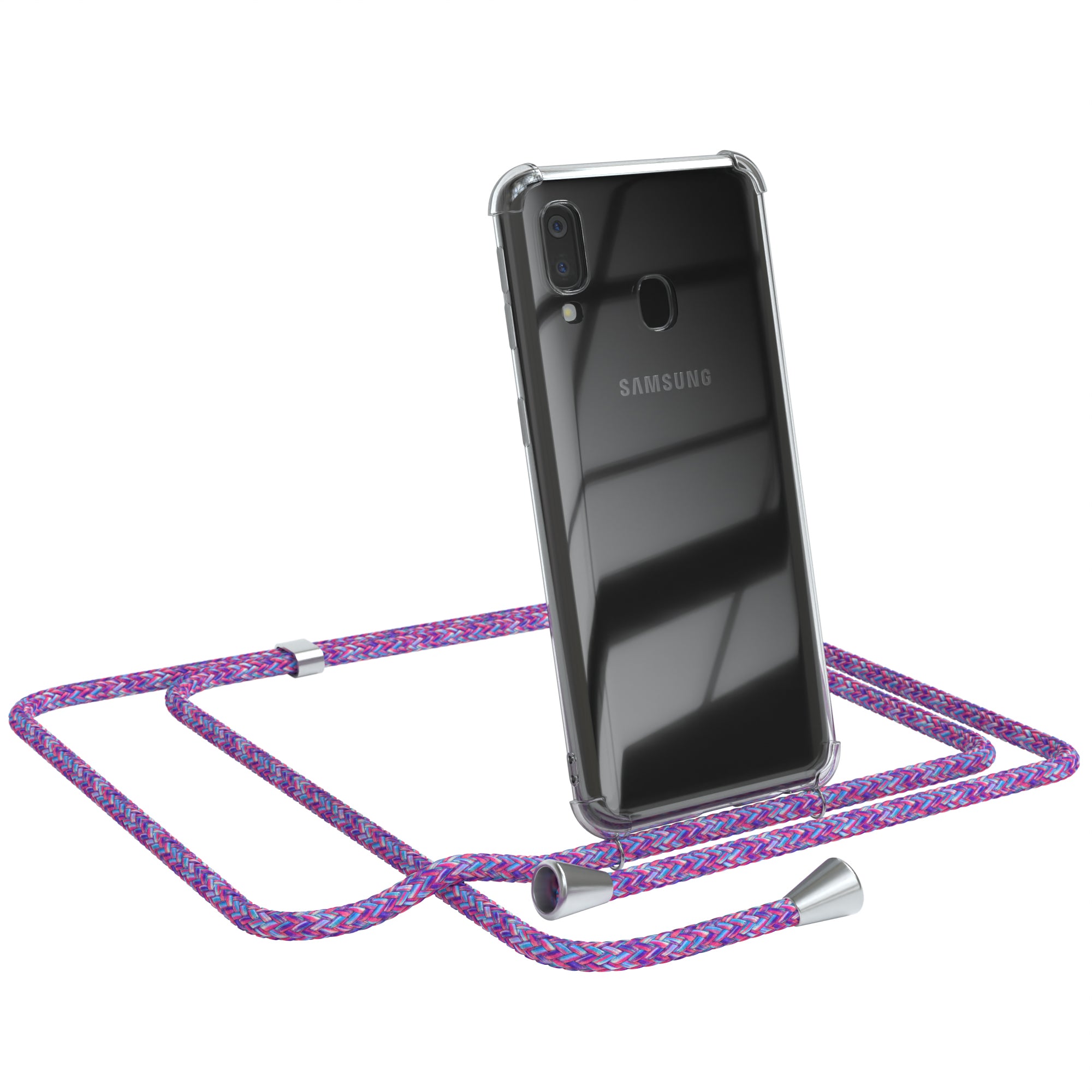 Galaxy A40 transparente Hülle + Kordel