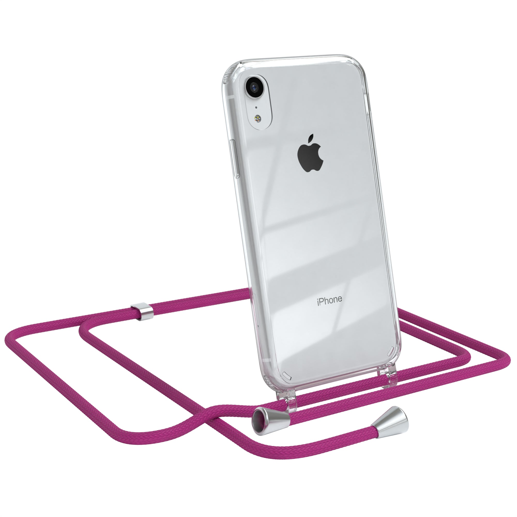 iPhone XR transparente Hülle + Kordel