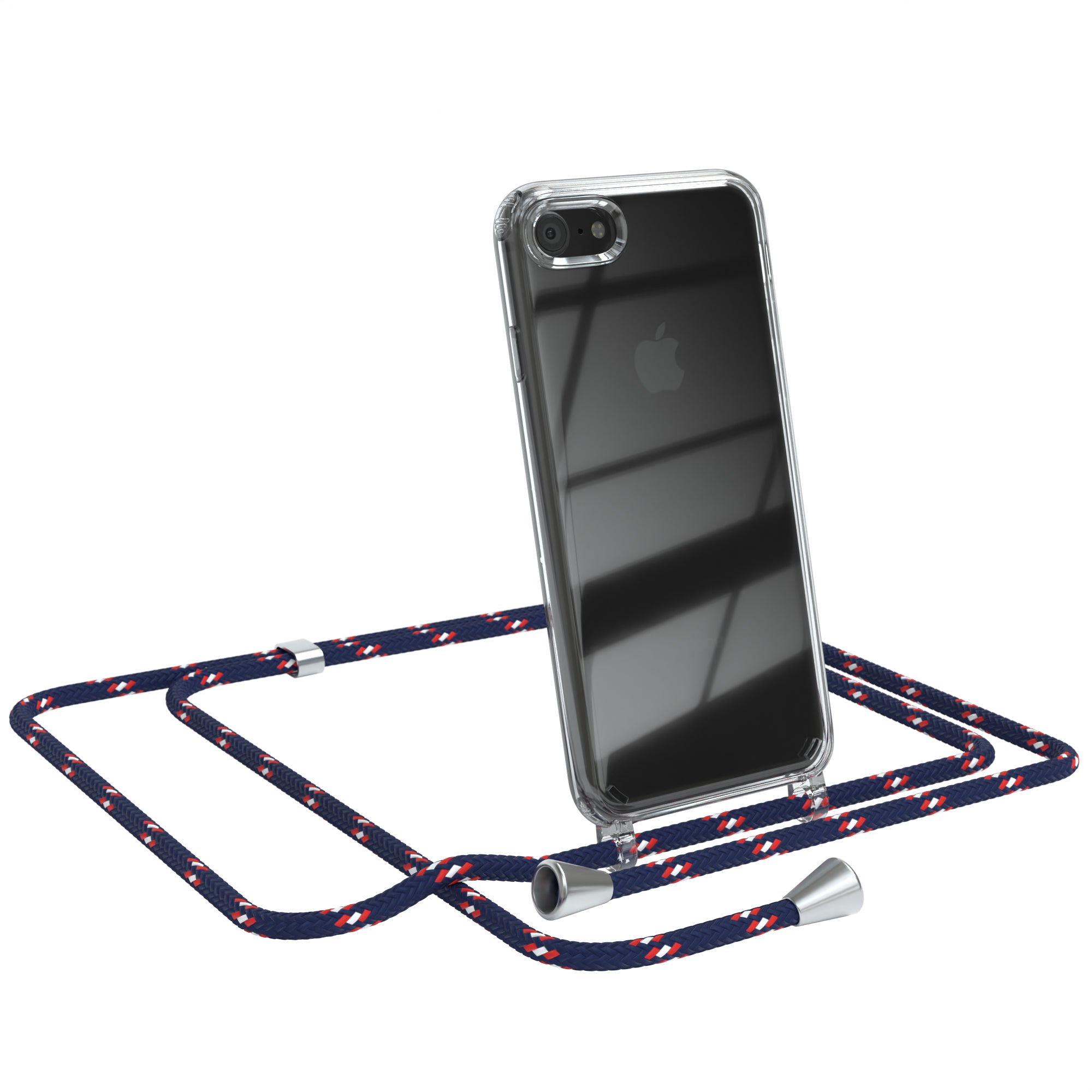 iPhone SE 2022 / 2020 / 8 / 7 transparente Hülle + Kordel