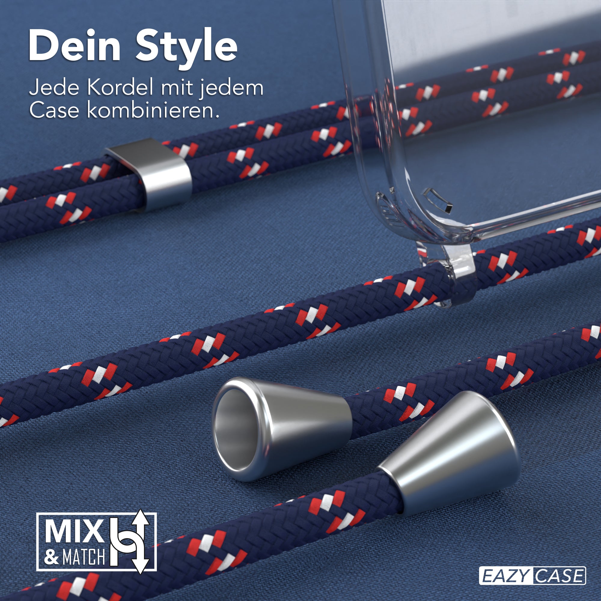 Galaxy S23 transparente Hülle + Kordel