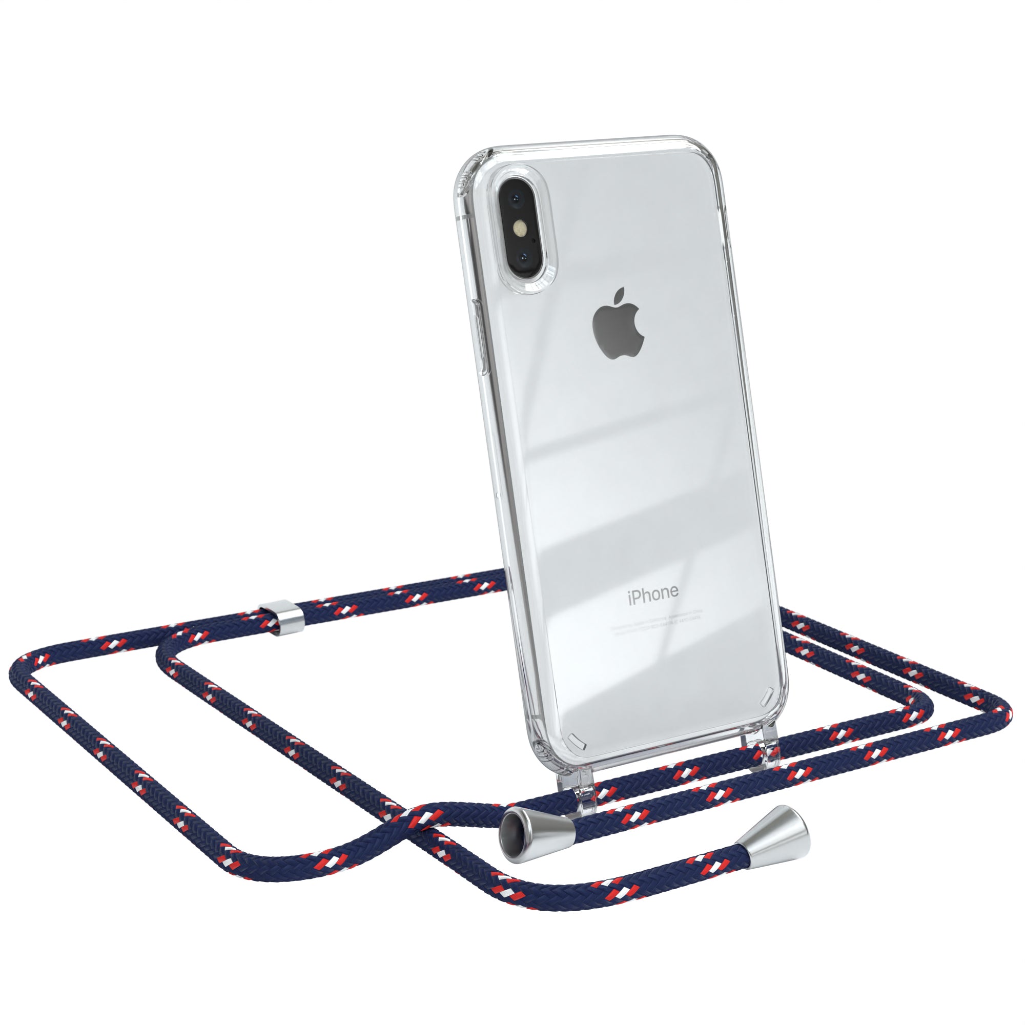 iPhone X / XS transparente Hülle + Kordel