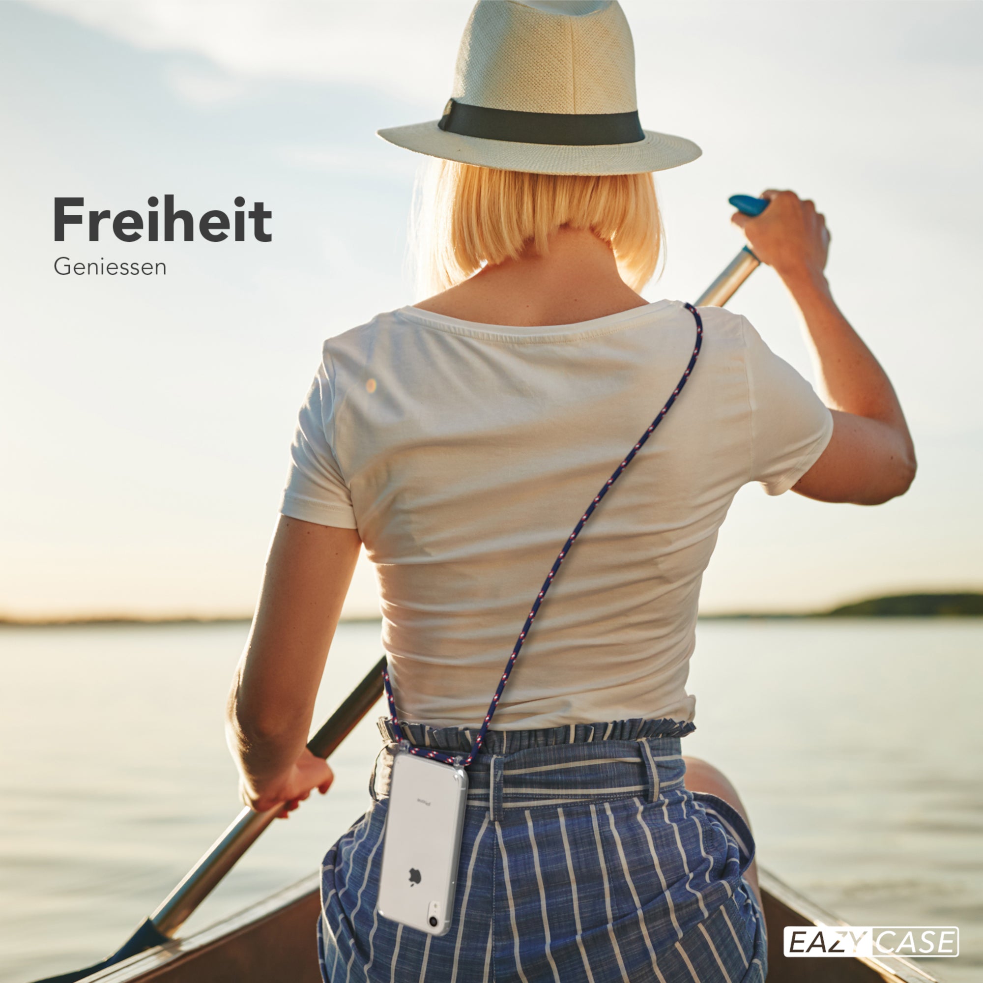 iPhone XR transparente Hülle + Kordel