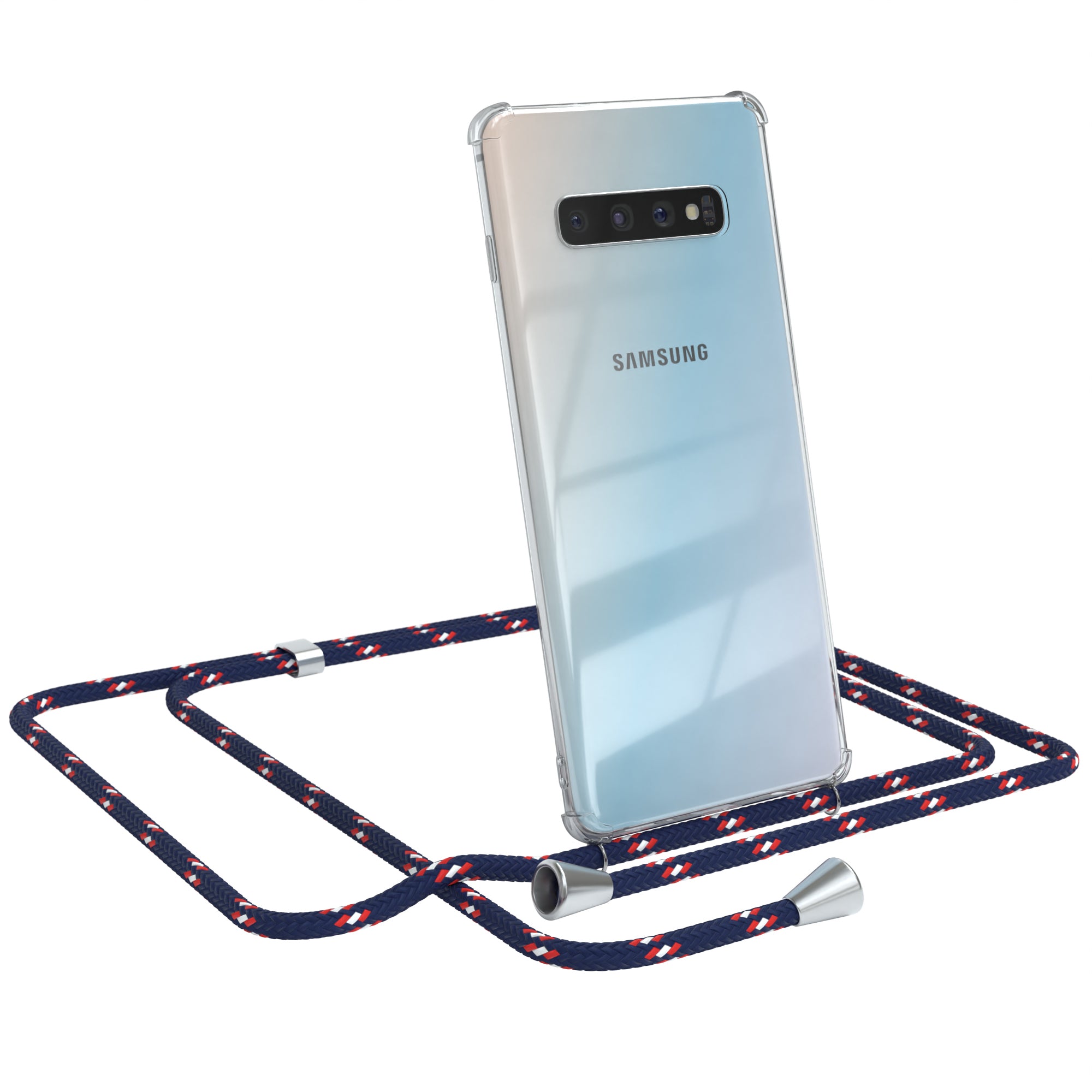 Galaxy S10 Plus transparente Hülle + Kordel