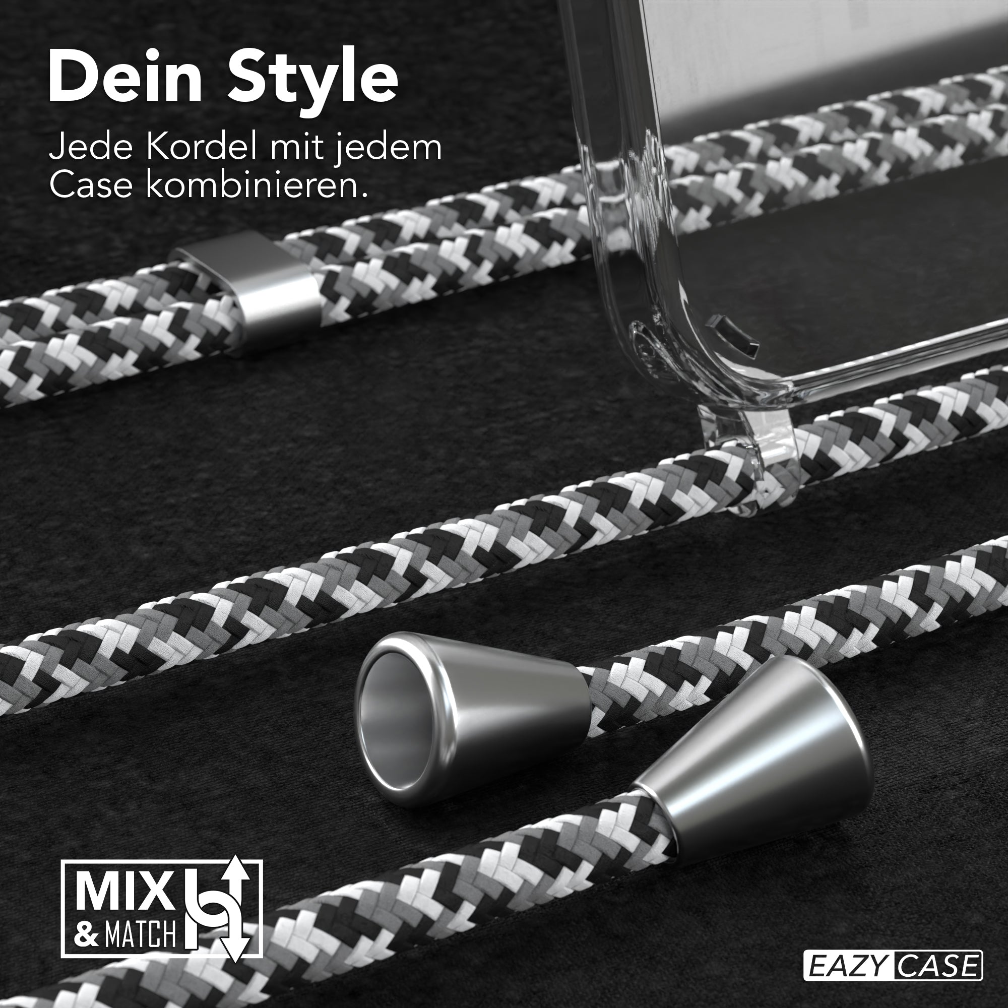 iPhone 14 transparente Hülle + Kordel