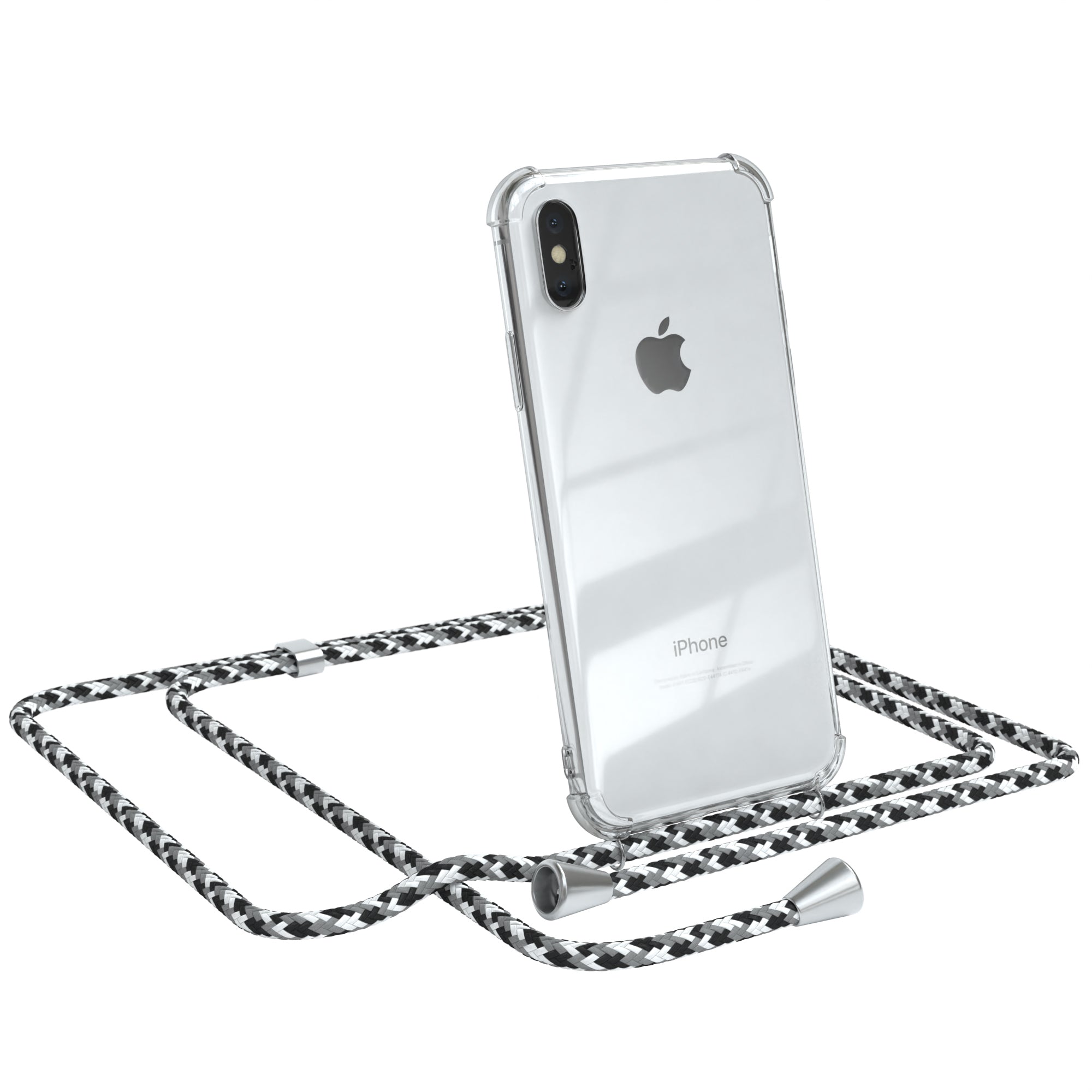 iPhone X / XS transparente Hülle + Kordel