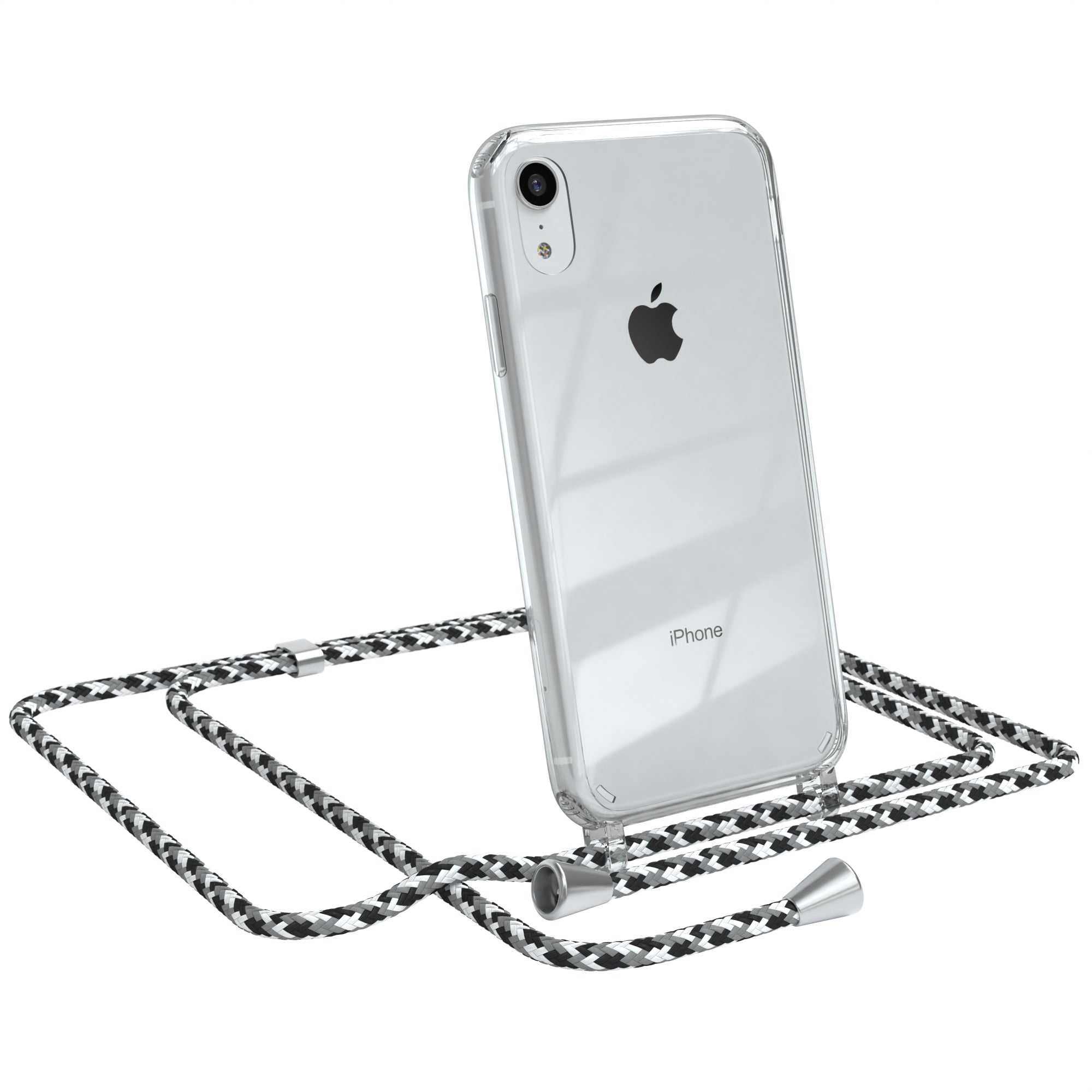 iPhone XR transparente Hülle + Kordel