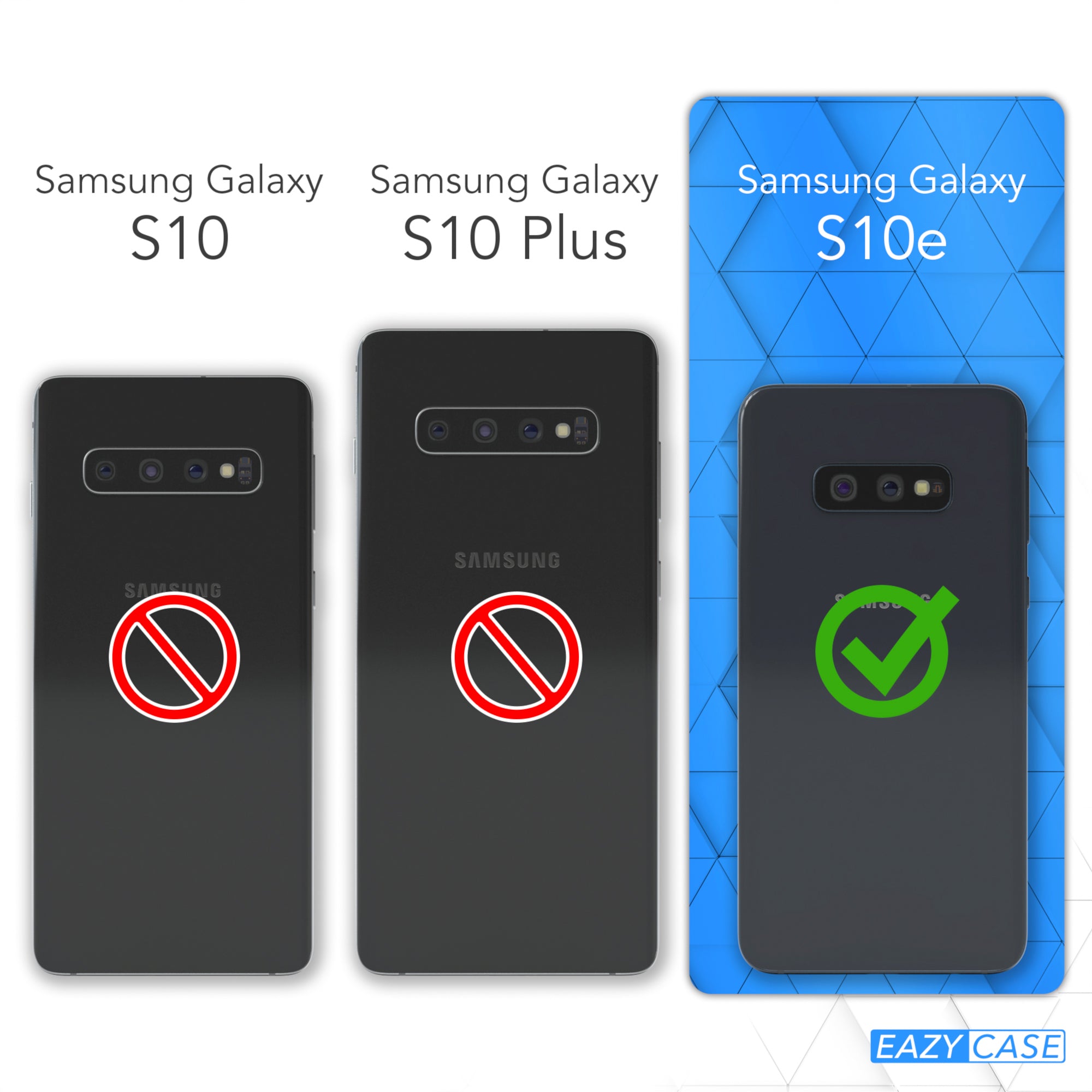 Galaxy S10e transparente Hülle + Kordel