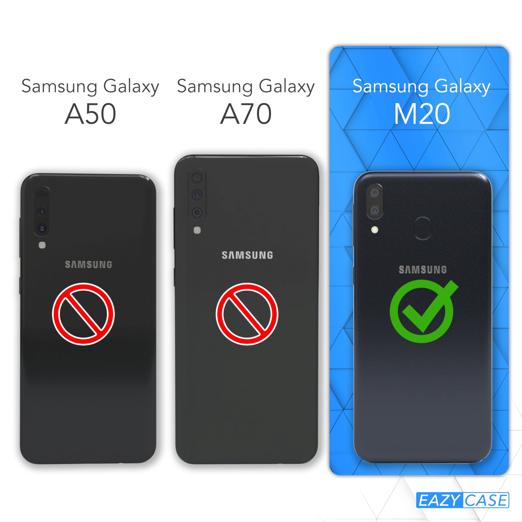 Galaxy M20 transparente Hülle + Kordel