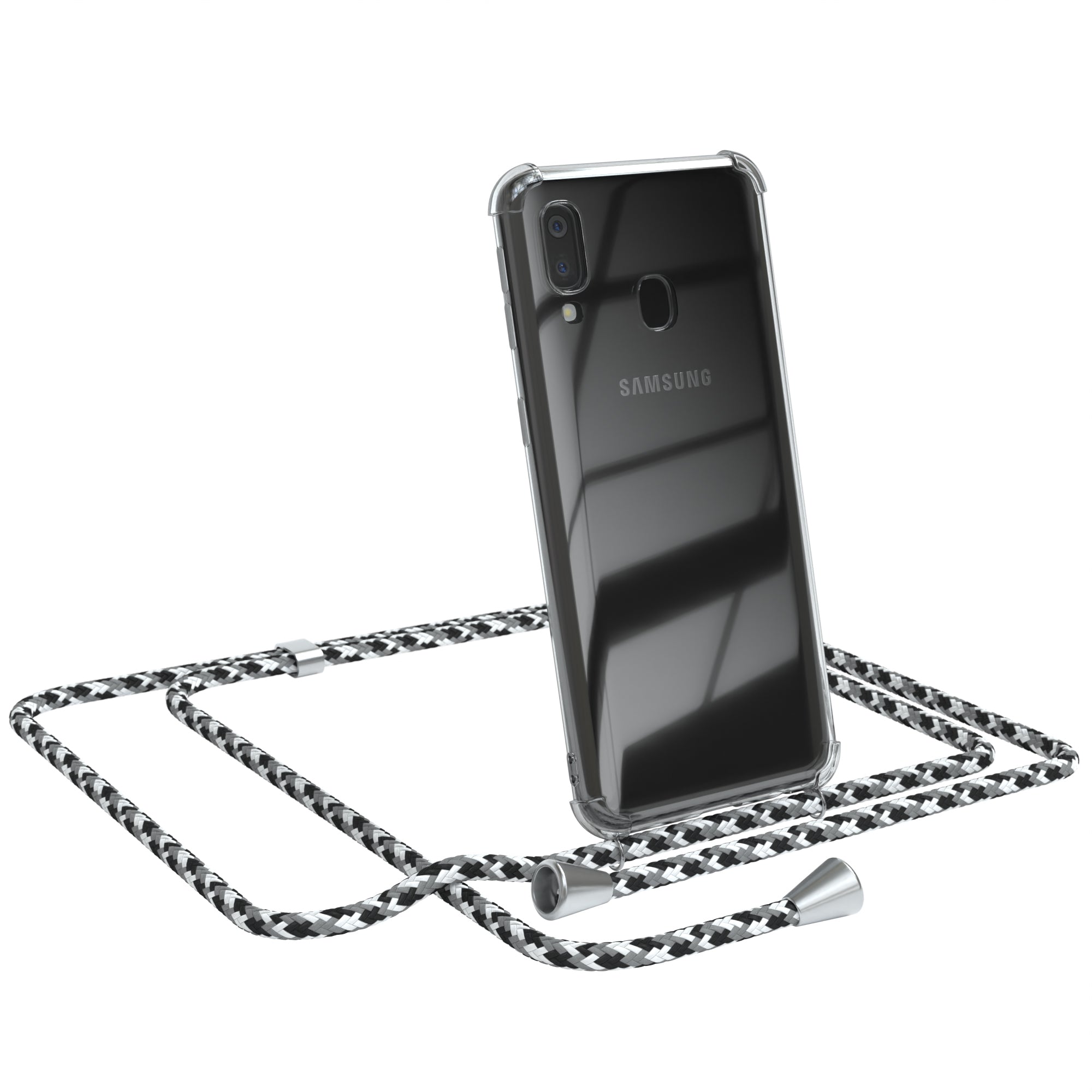 Galaxy A40 transparente Hülle + Kordel