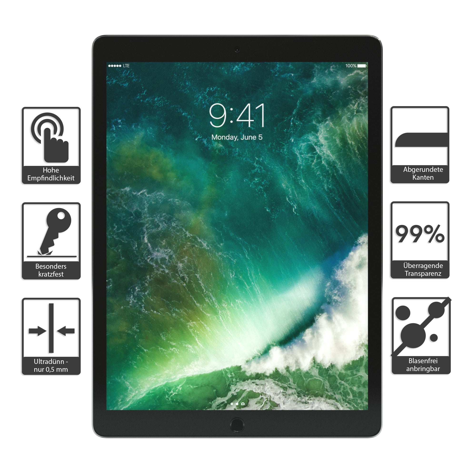 iPad Pro 12,9" (2017) Glasfolie