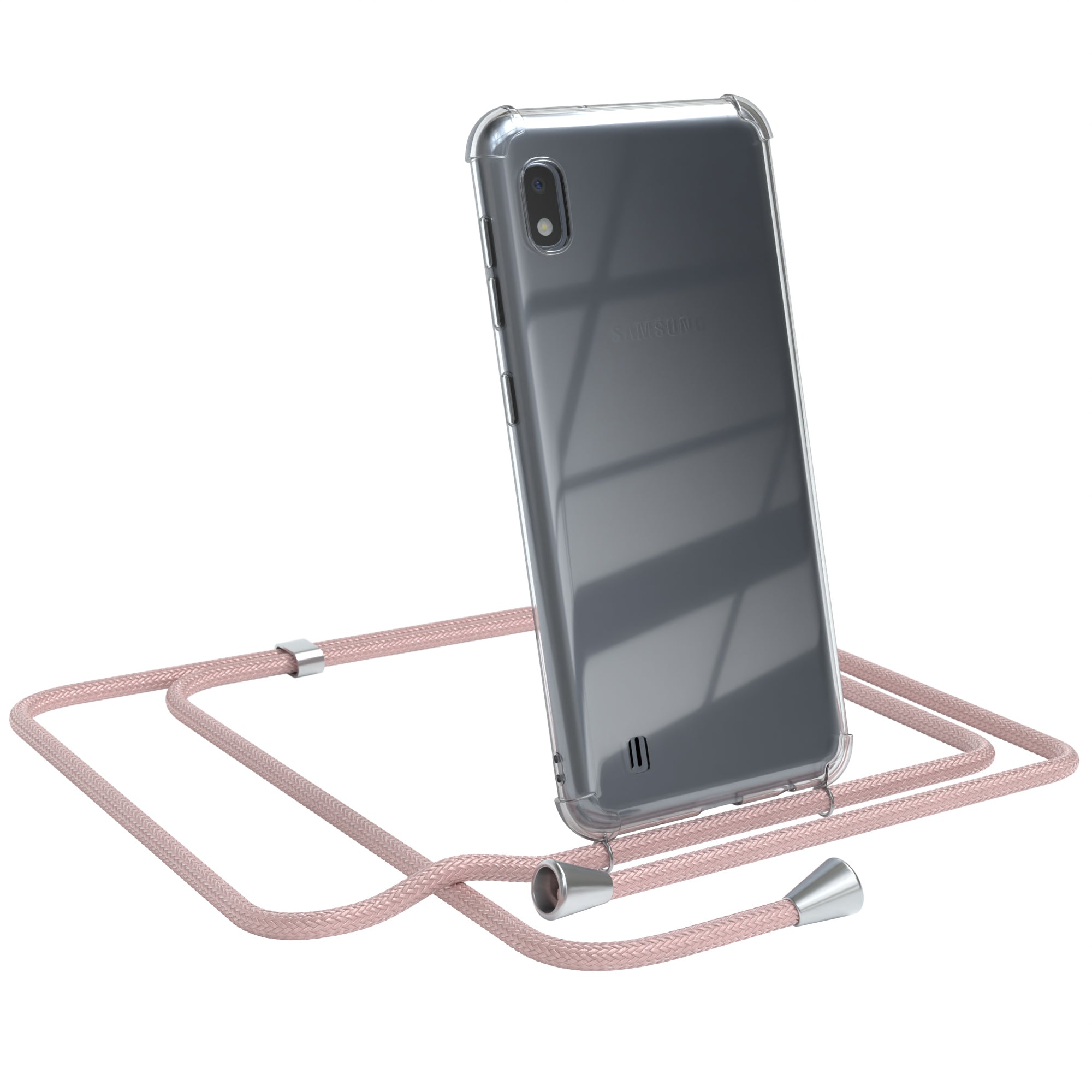 Galaxy A10 transparente Hülle + Kordel
