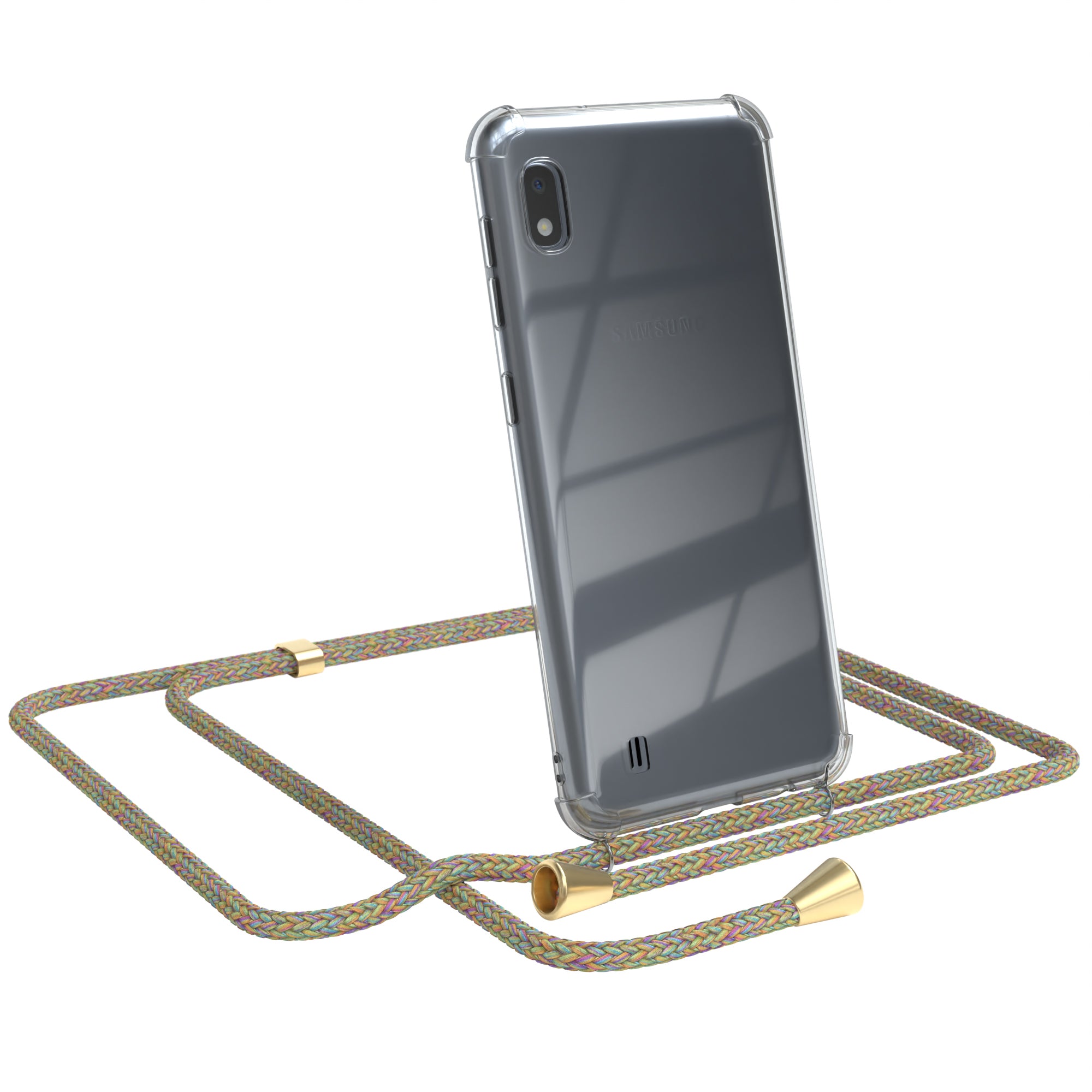 Galaxy A10 transparente Hülle + Kordel