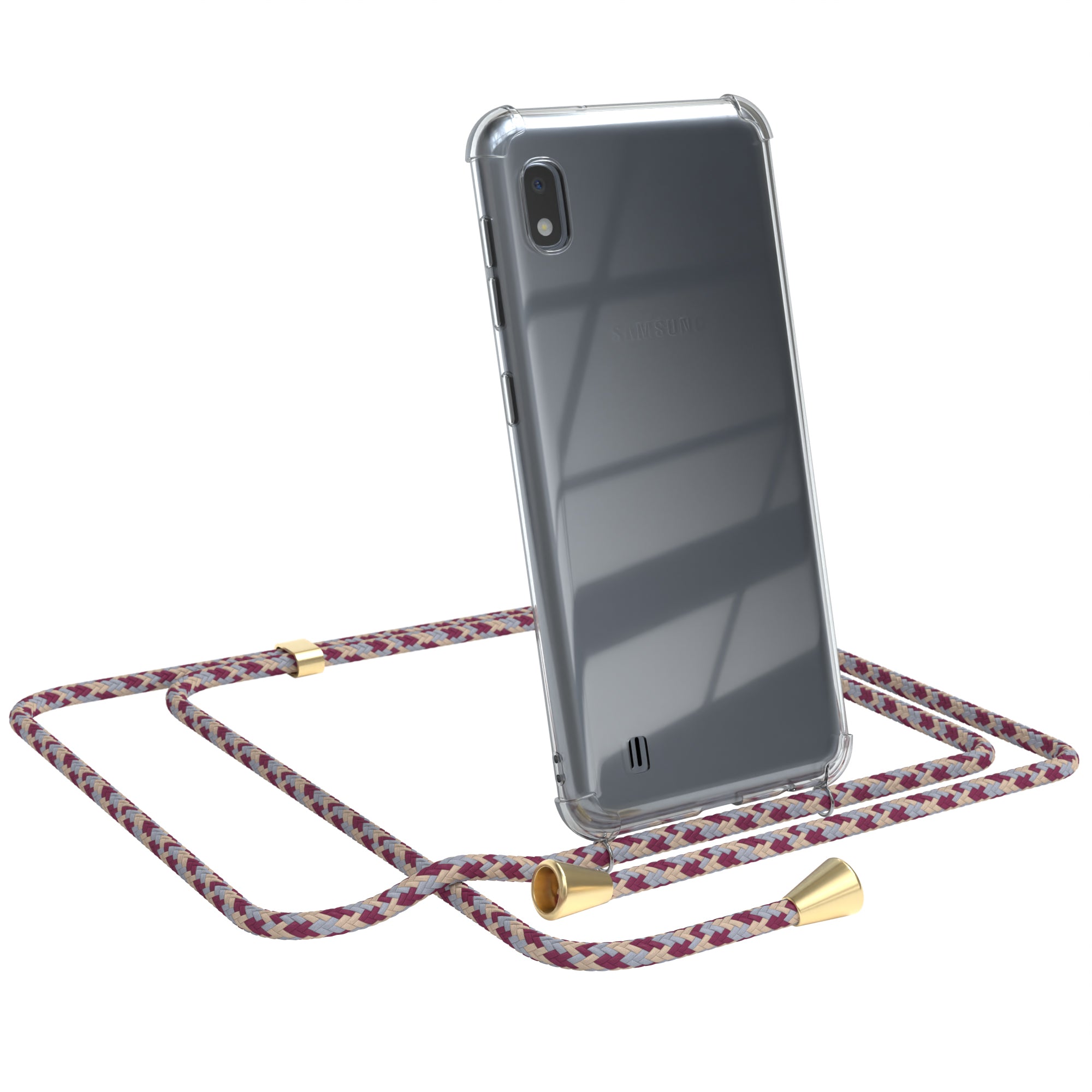 Galaxy A10 transparente Hülle + Kordel