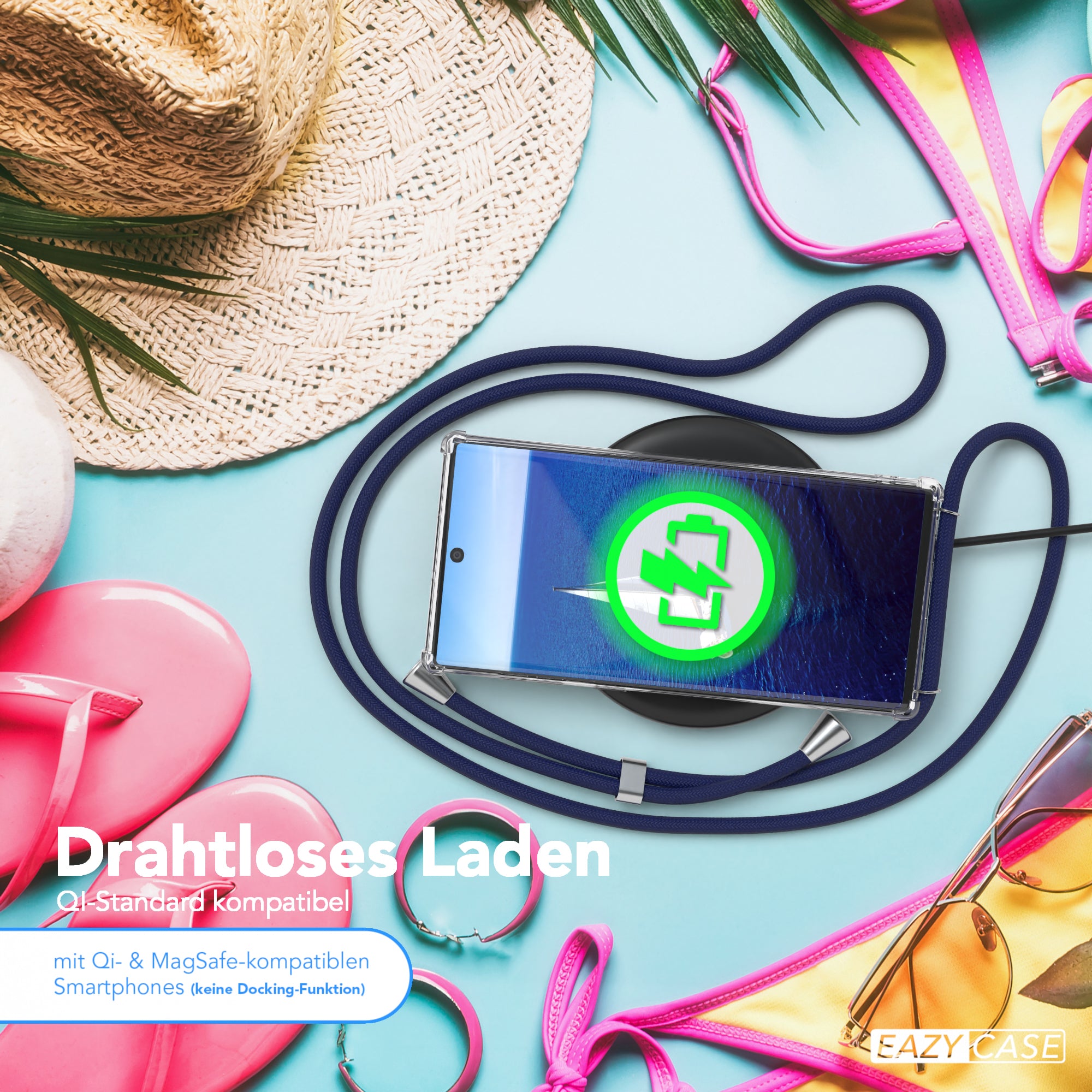 Galaxy Note 10 transparente Hülle + Kordel