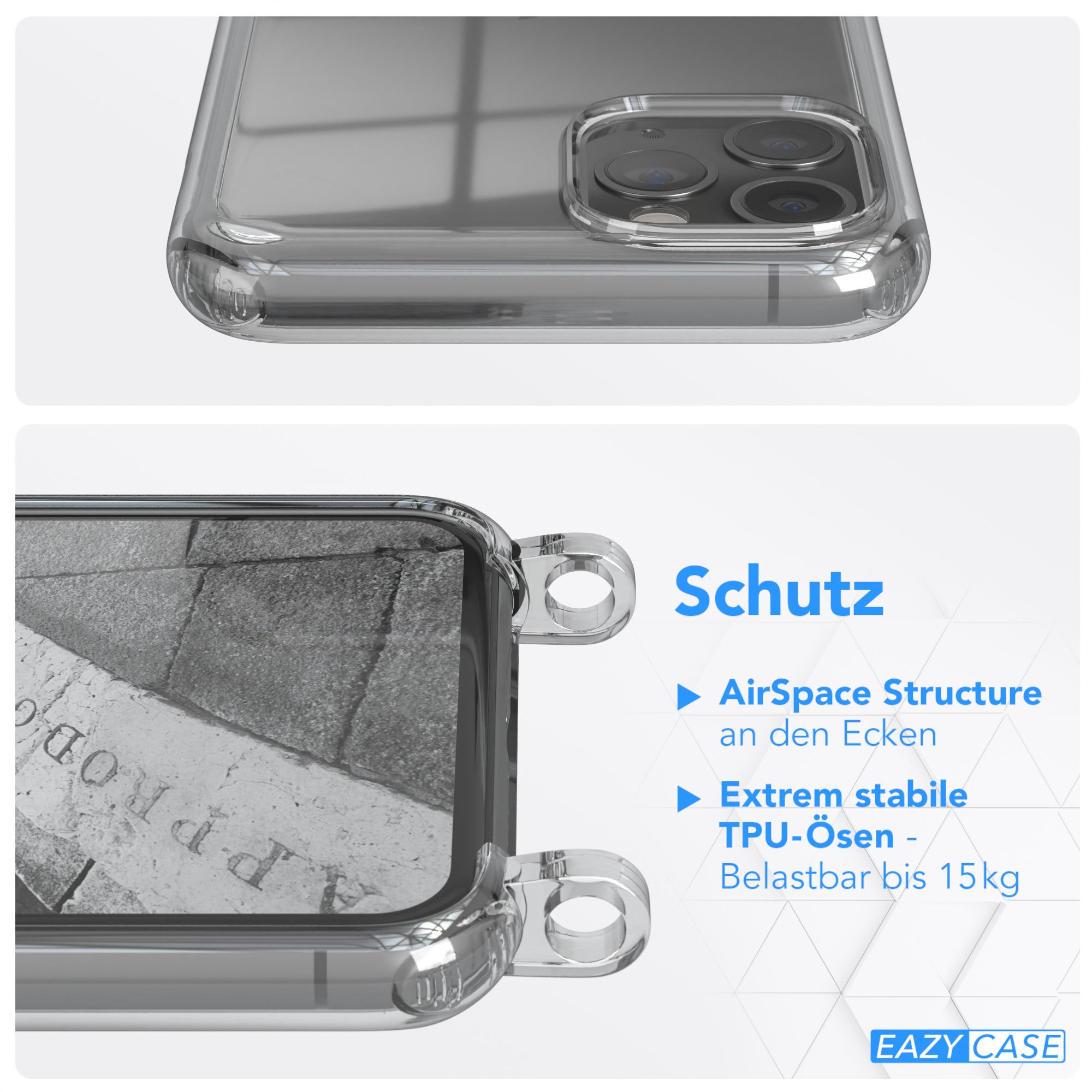 iPhone 11 Pro transparente Hülle + Kordel