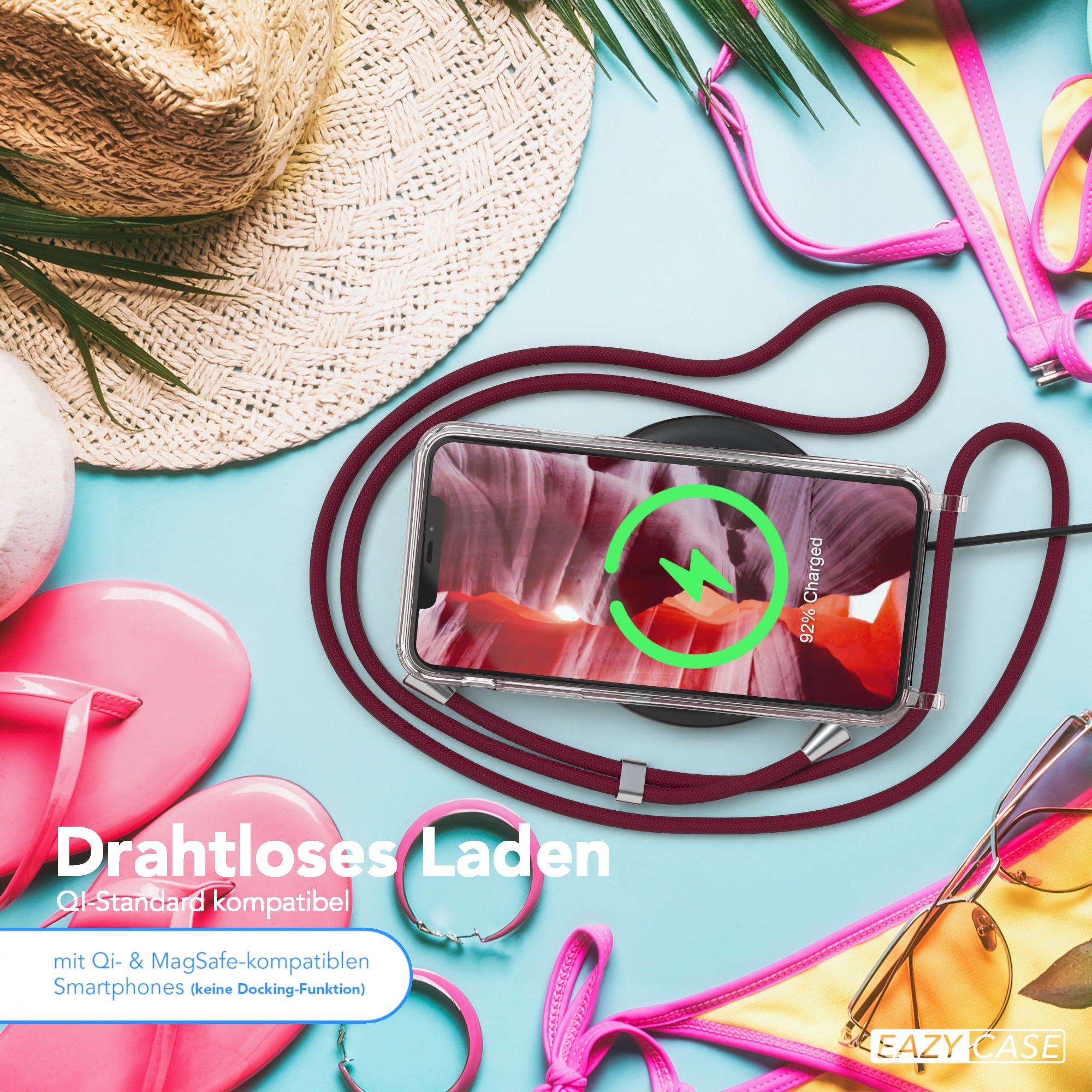 iPhone 11 Pro Max transparente Hülle + Kordel